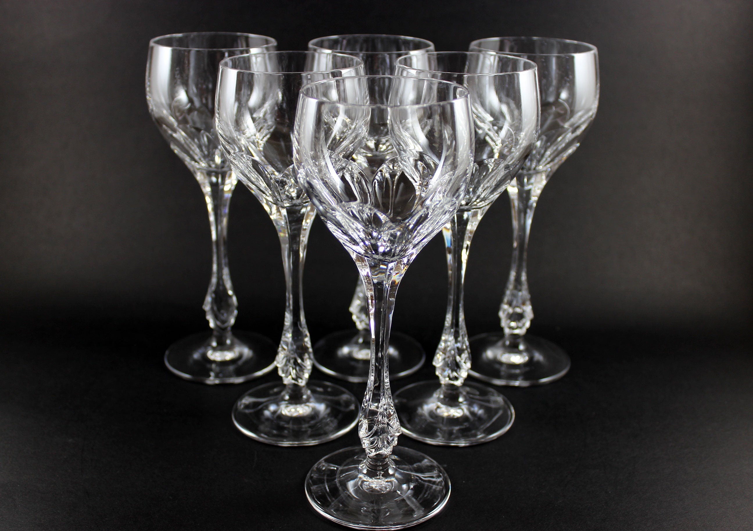 Nachtmann Crystal, Lenore Pattern,  Wine Glasses