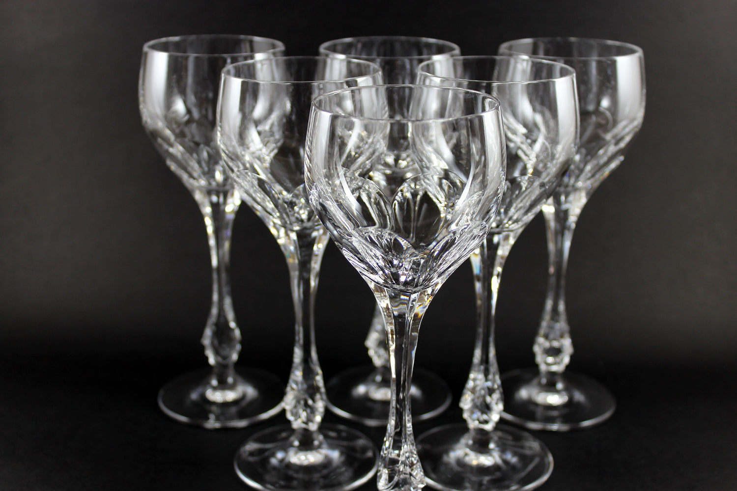 Nachtmann Crystal, Lenore Pattern, Wine Glasses