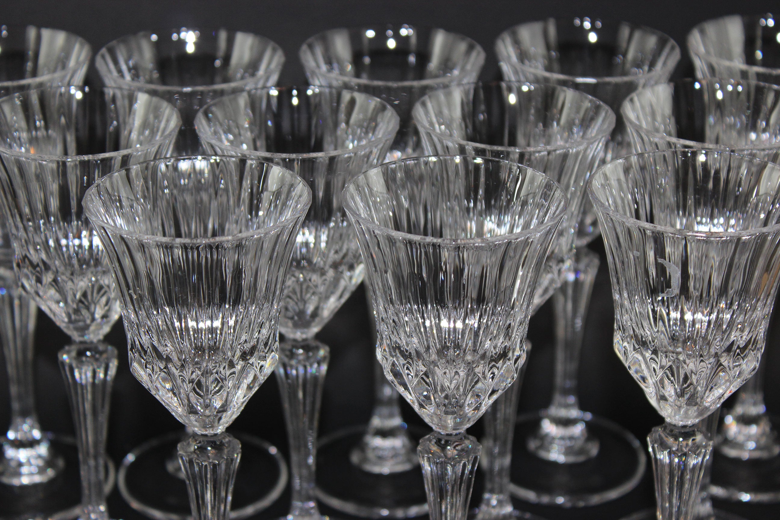 Oneida Crystal, Tall Cordial or Sherry Glass, Adagio Pattern