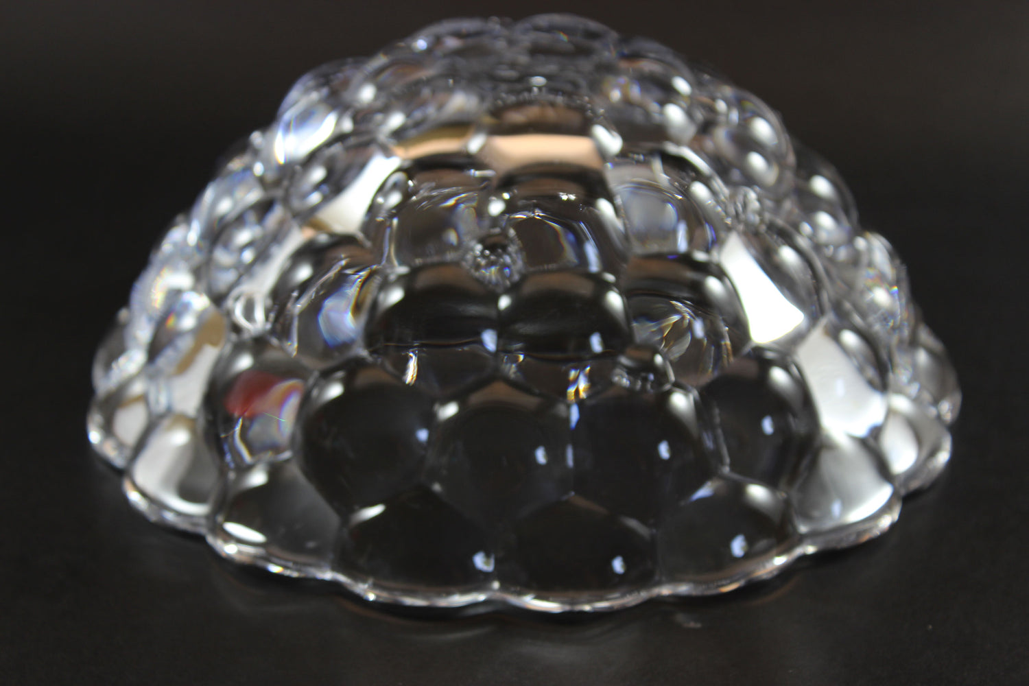 Orrefors Crystal Bowl, Raspberry Pattern