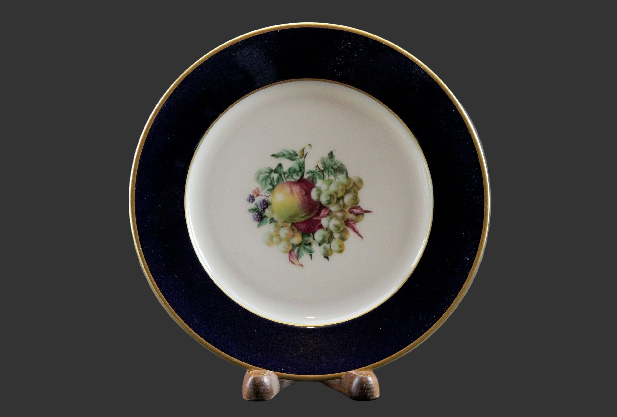 Rosenthal, Cobalt Blue Rimmed Dessert Plates