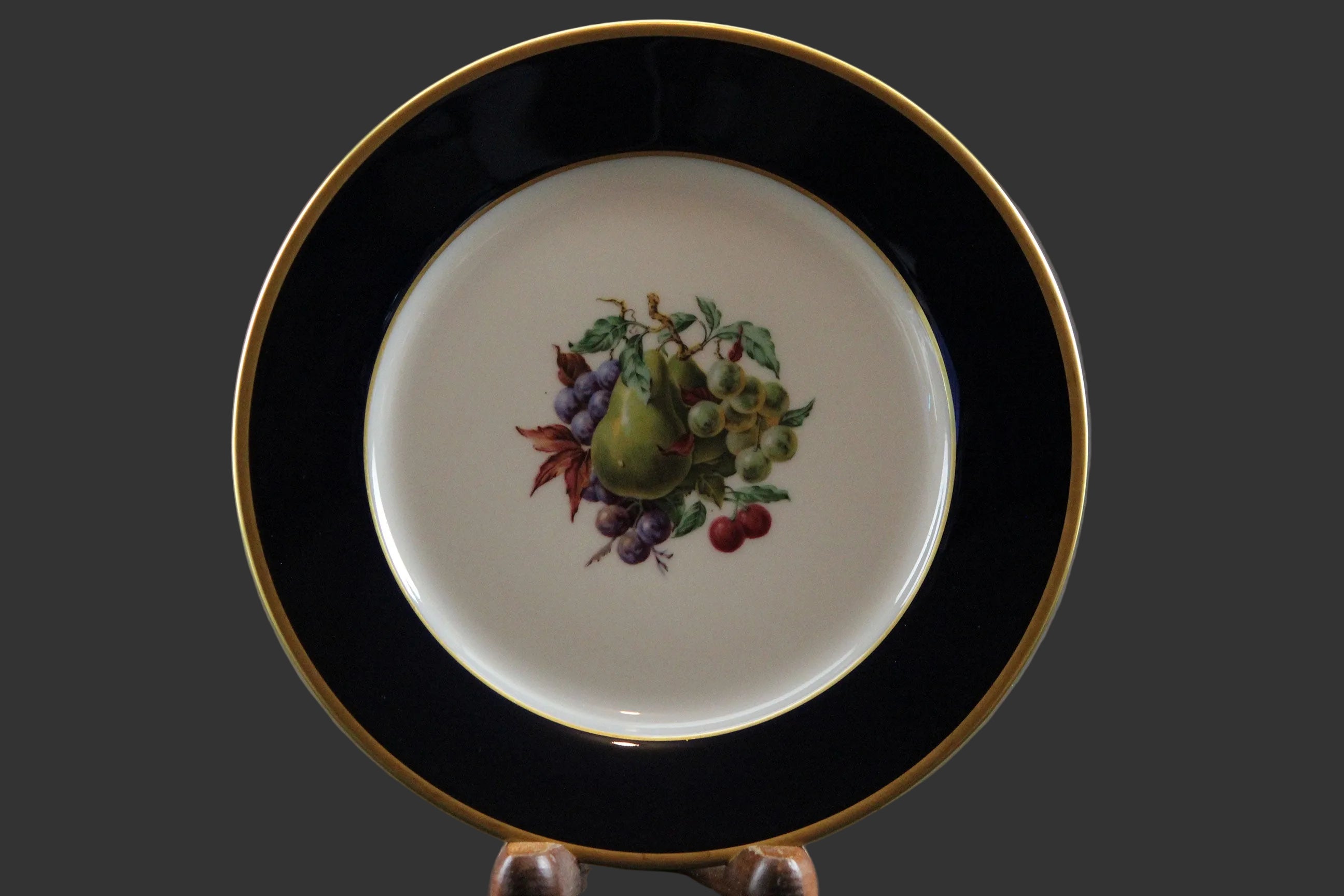 Rosenthal, Cobalt Blue Rimmed Dessert Plates