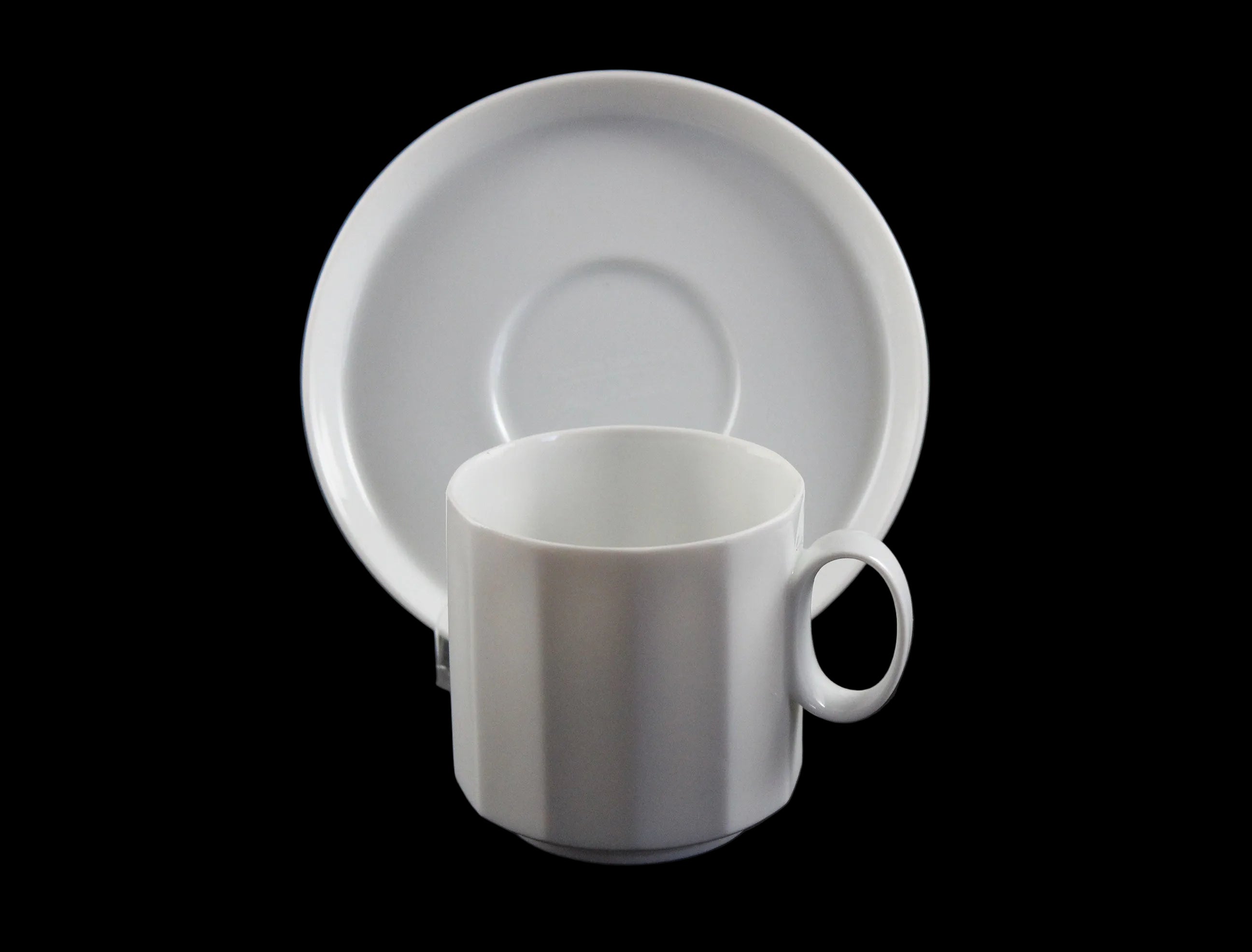 Rosenthal Polygon White Cup and Saucer