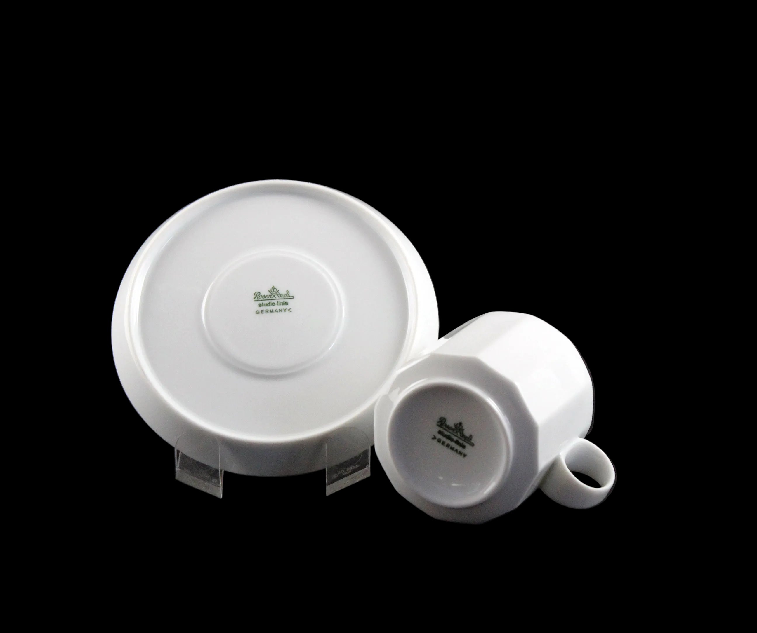 Rosenthal Polygon White Cup and Saucer