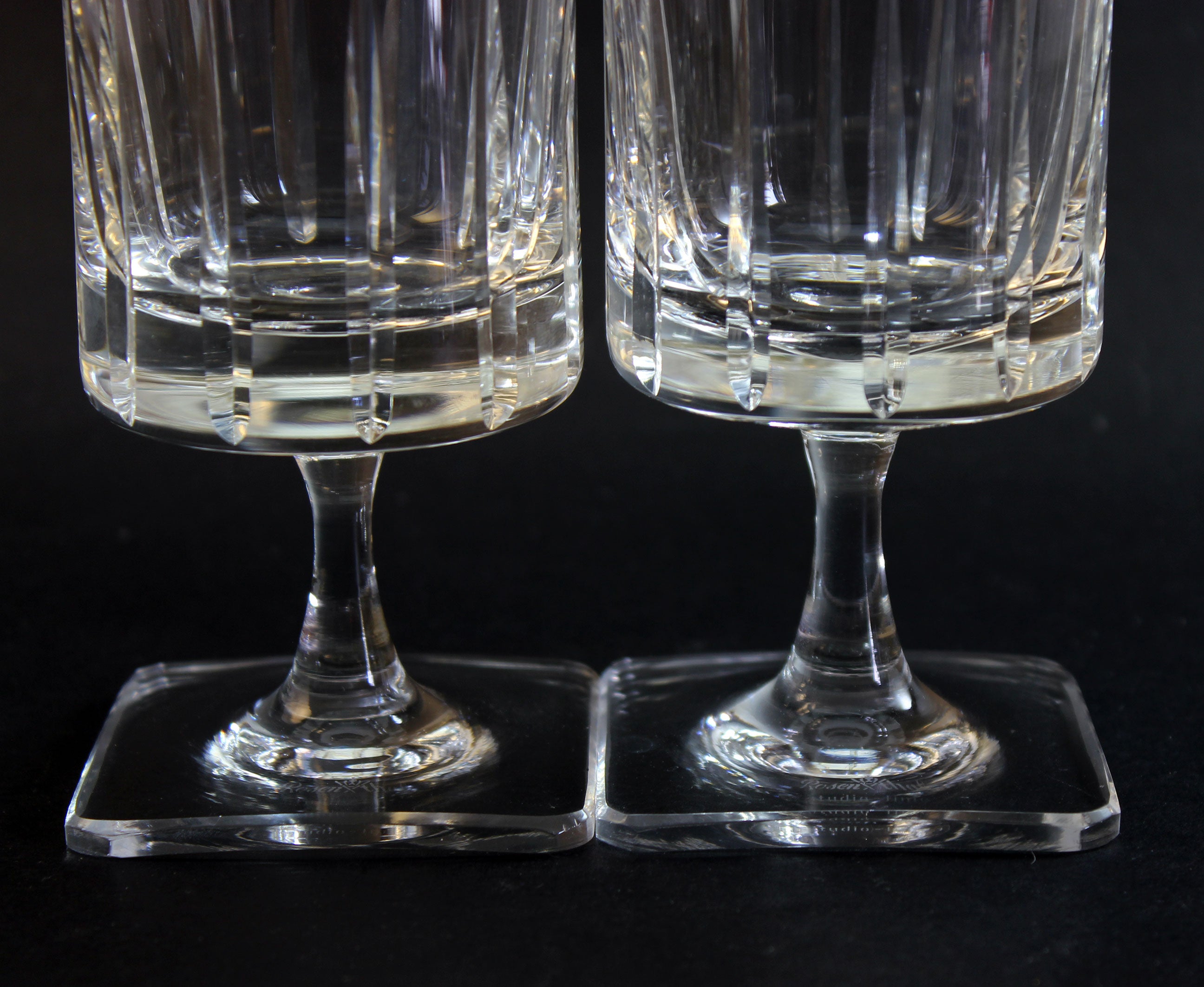 Rosenthal Studio Line, Wedge Cut Pattern Glasses