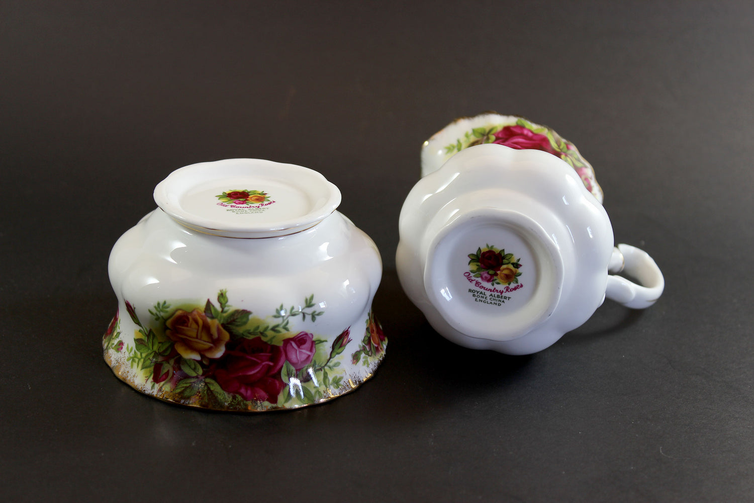 Royal Albert, Old Country Roses, Creamer, Open Sugar and Tray