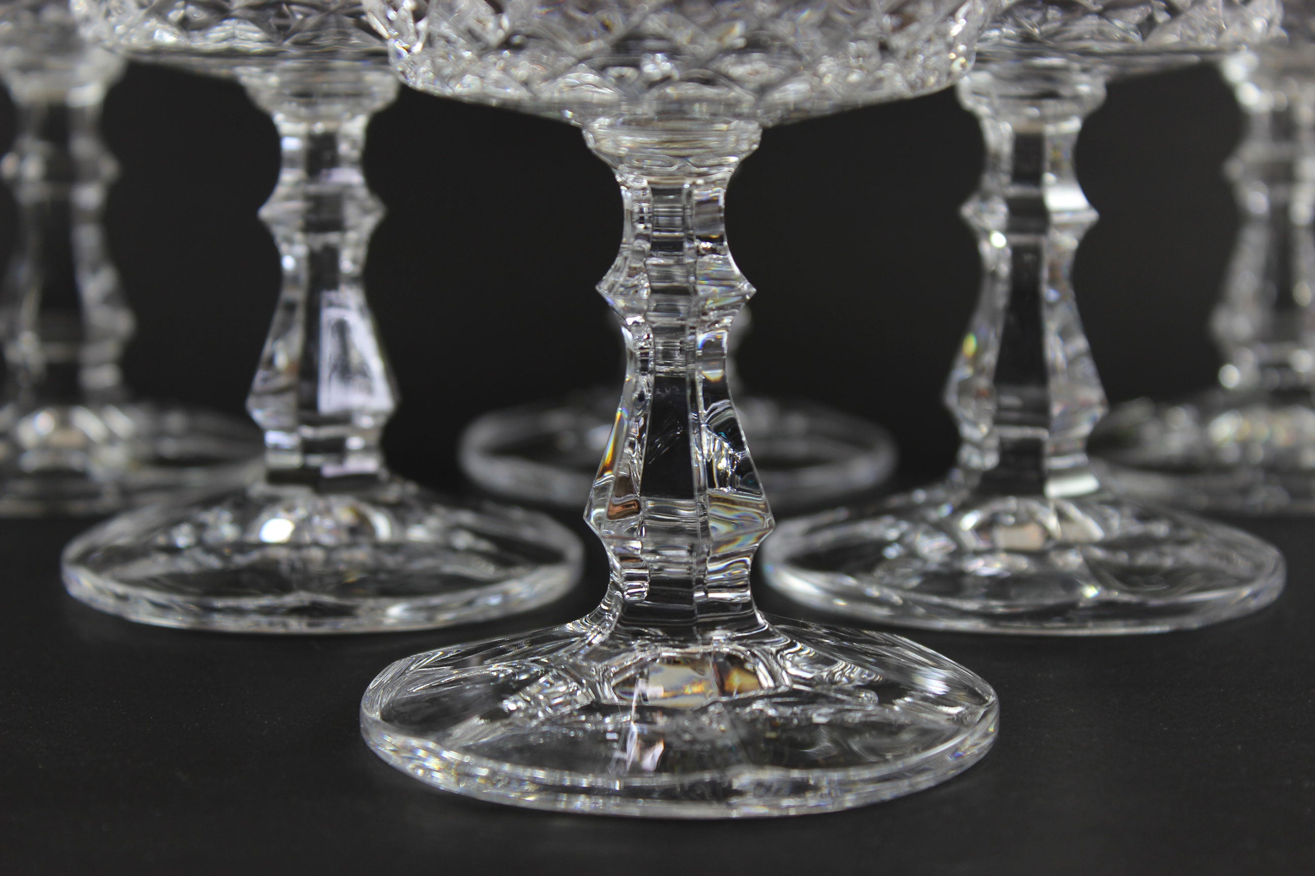 Royal Crystal Rock, Shannon Pattern, Champagne or Tall Sherbet Glass