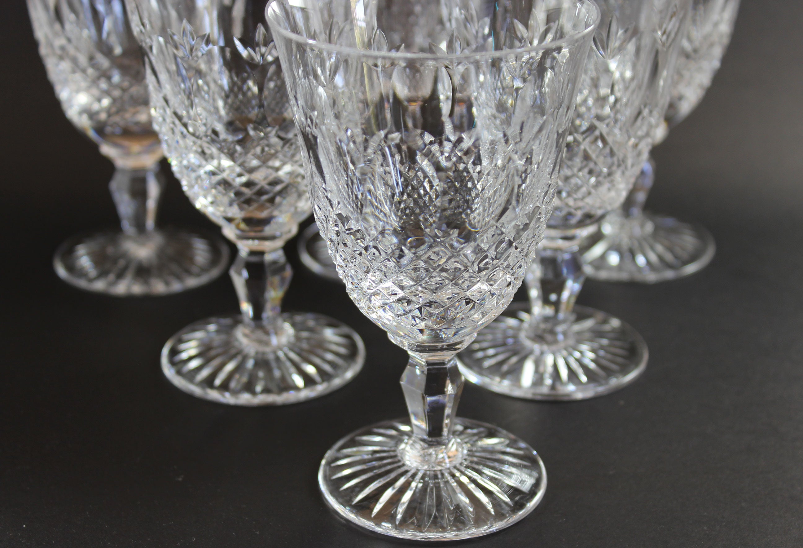 Royal Doulton Crystal, Windsor Pattern, Stemmed Juice Glasses