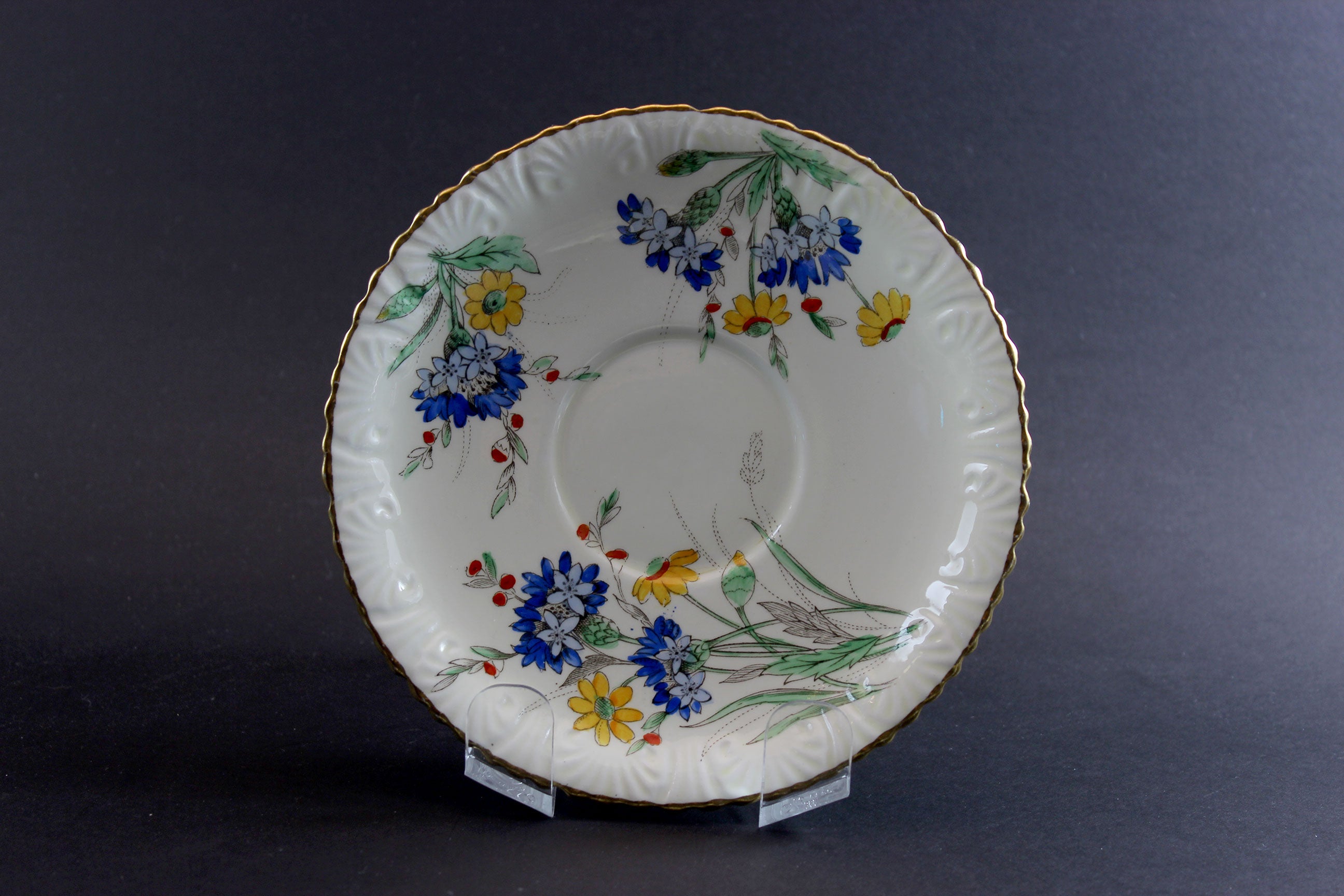 Royal Stafford China, Primrose Dell, Tea Trios with Cake Serving Plate