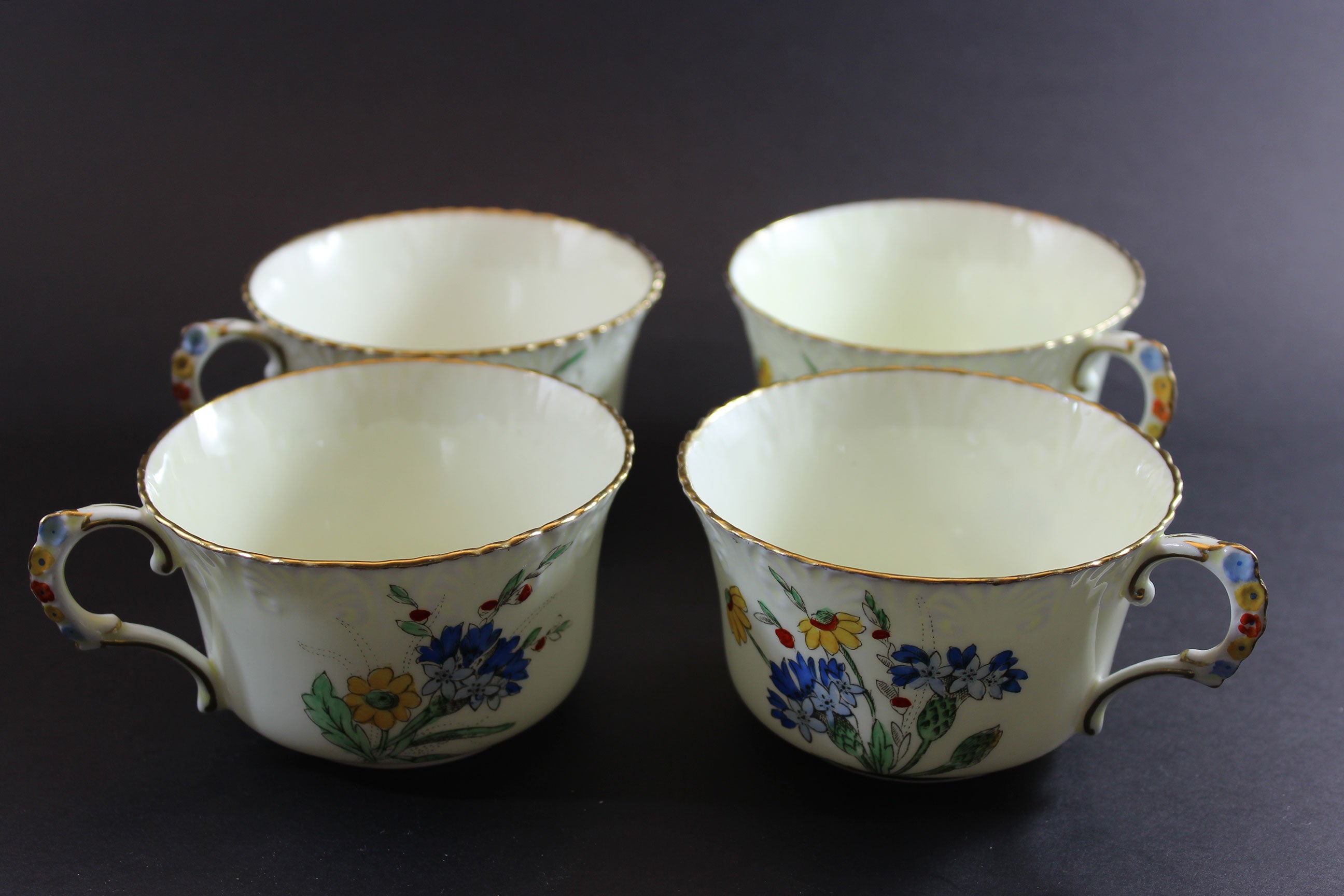 Royal Stafford China, Primrose Dell, Tea Trios with Cake Serving Plate