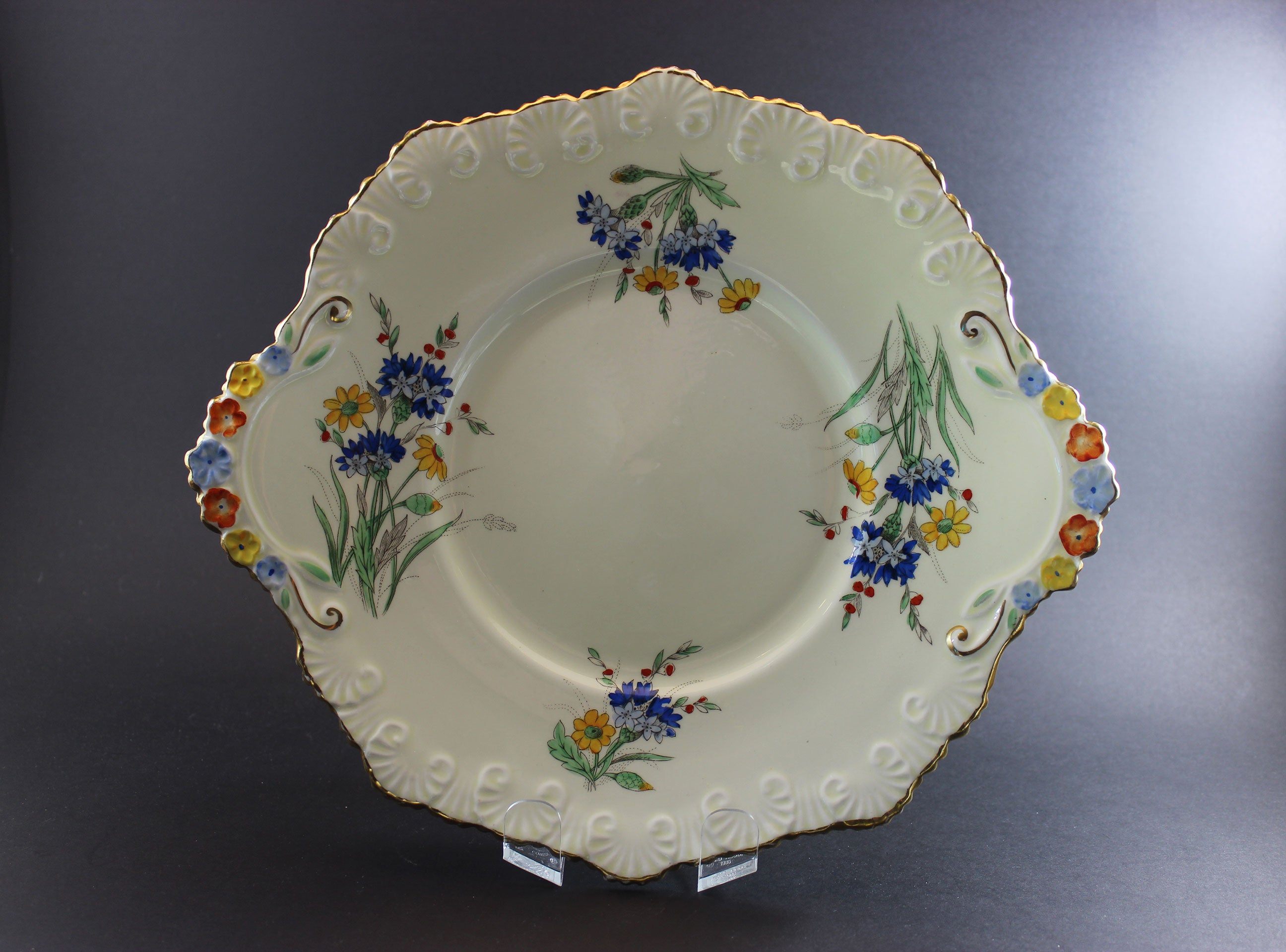 Royal Stafford China, Primrose Dell, Tea Trios with Cake Serving Plate