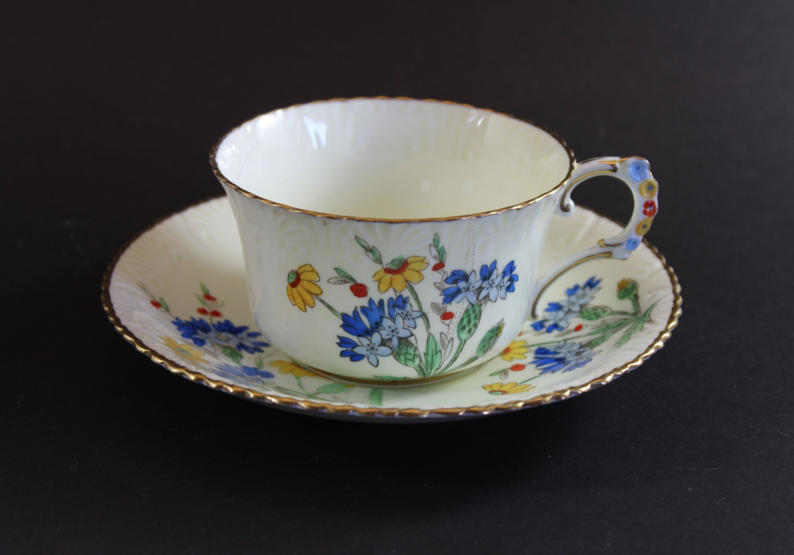 Royal Stafford China, Primrose Dell, Tea Trios with Cake Serving Plate