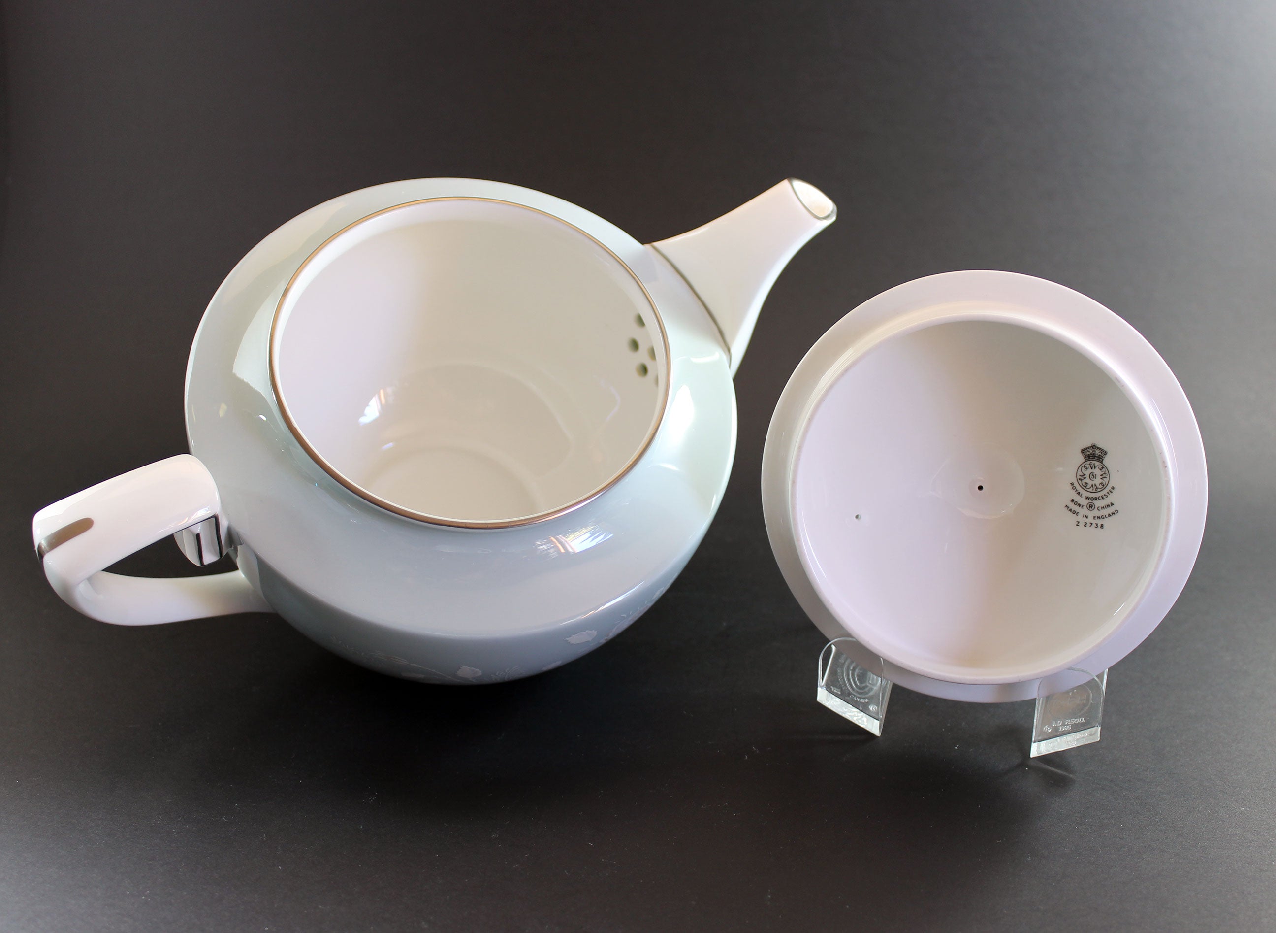 Royal Worcester, Bridal Rose, Teapot, Cream and Sugar Set