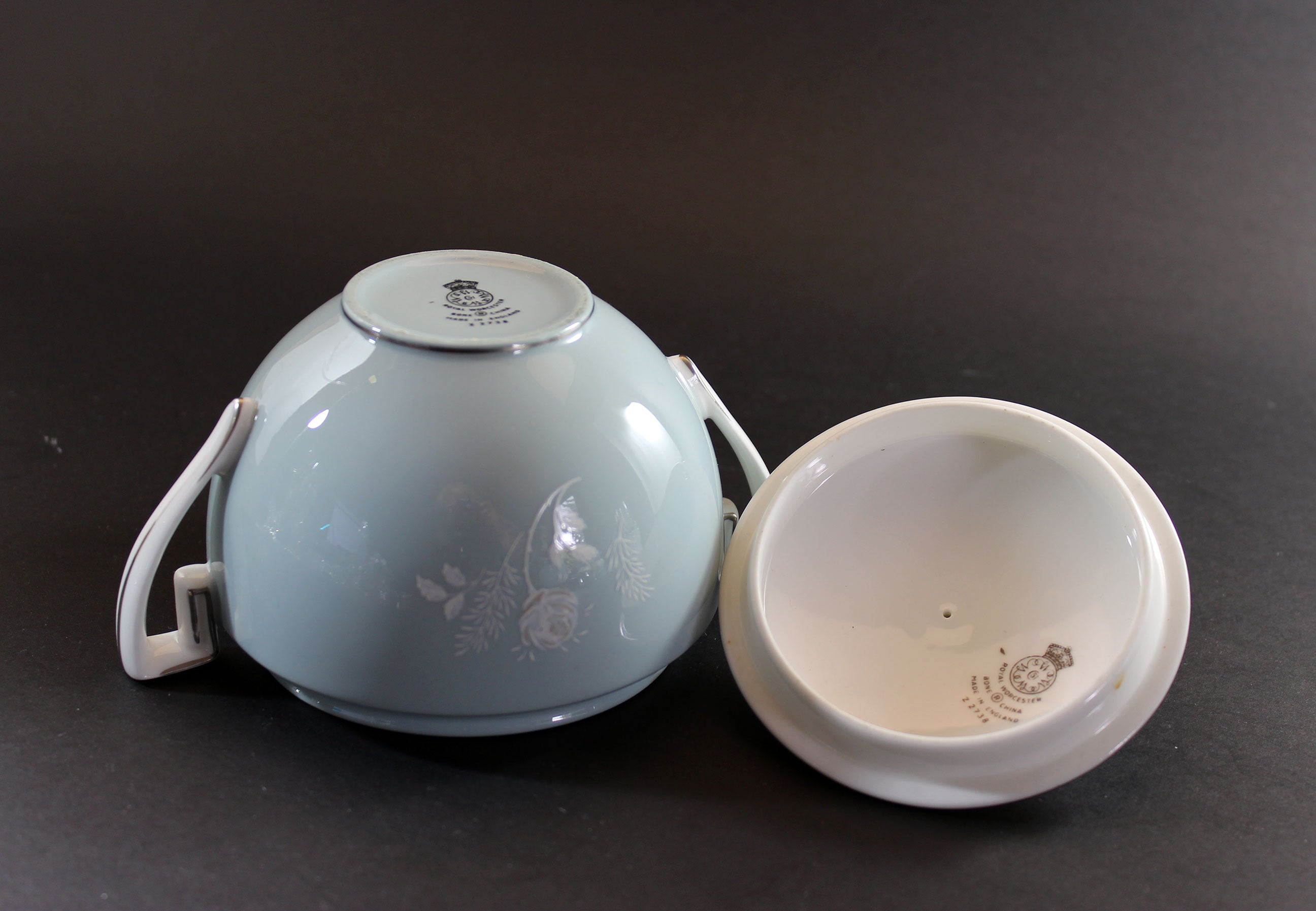 Royal Worcester, Bridal Rose, Teapot, Cream and Sugar Set