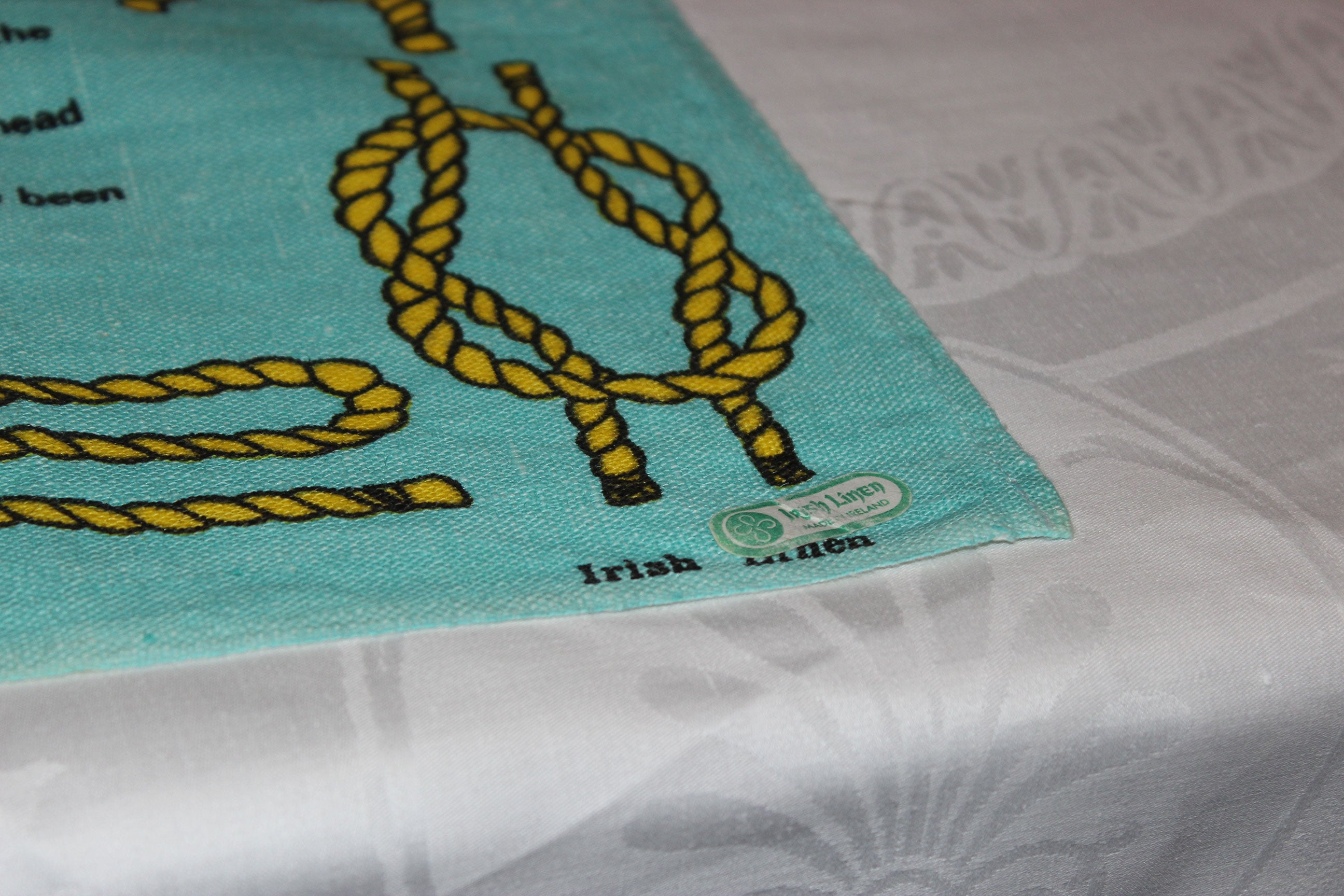 Souvenir Linen Tea Towel, Sailing Terms