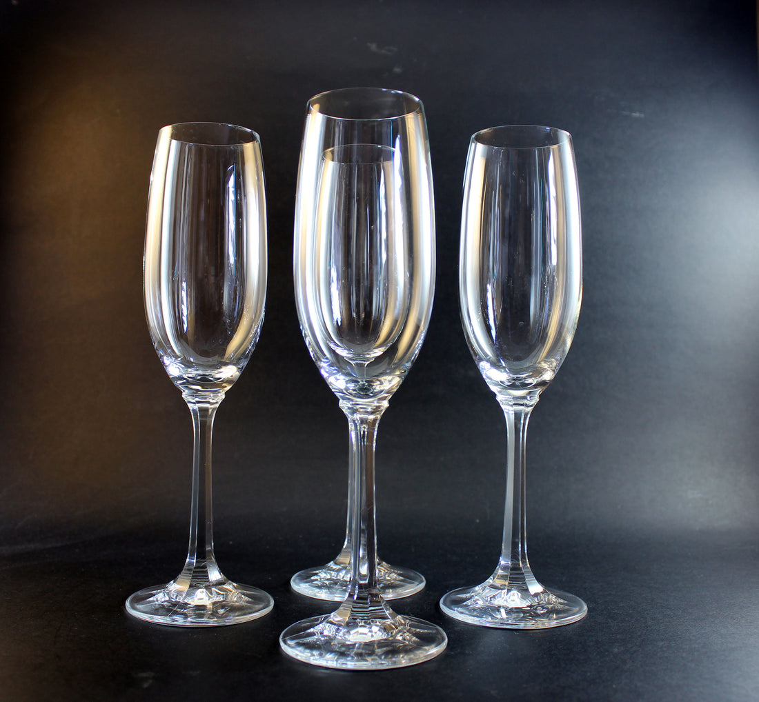 Schott-Zwiesel Crystal, Banquet Pattern, Fluted Champagne Glasses