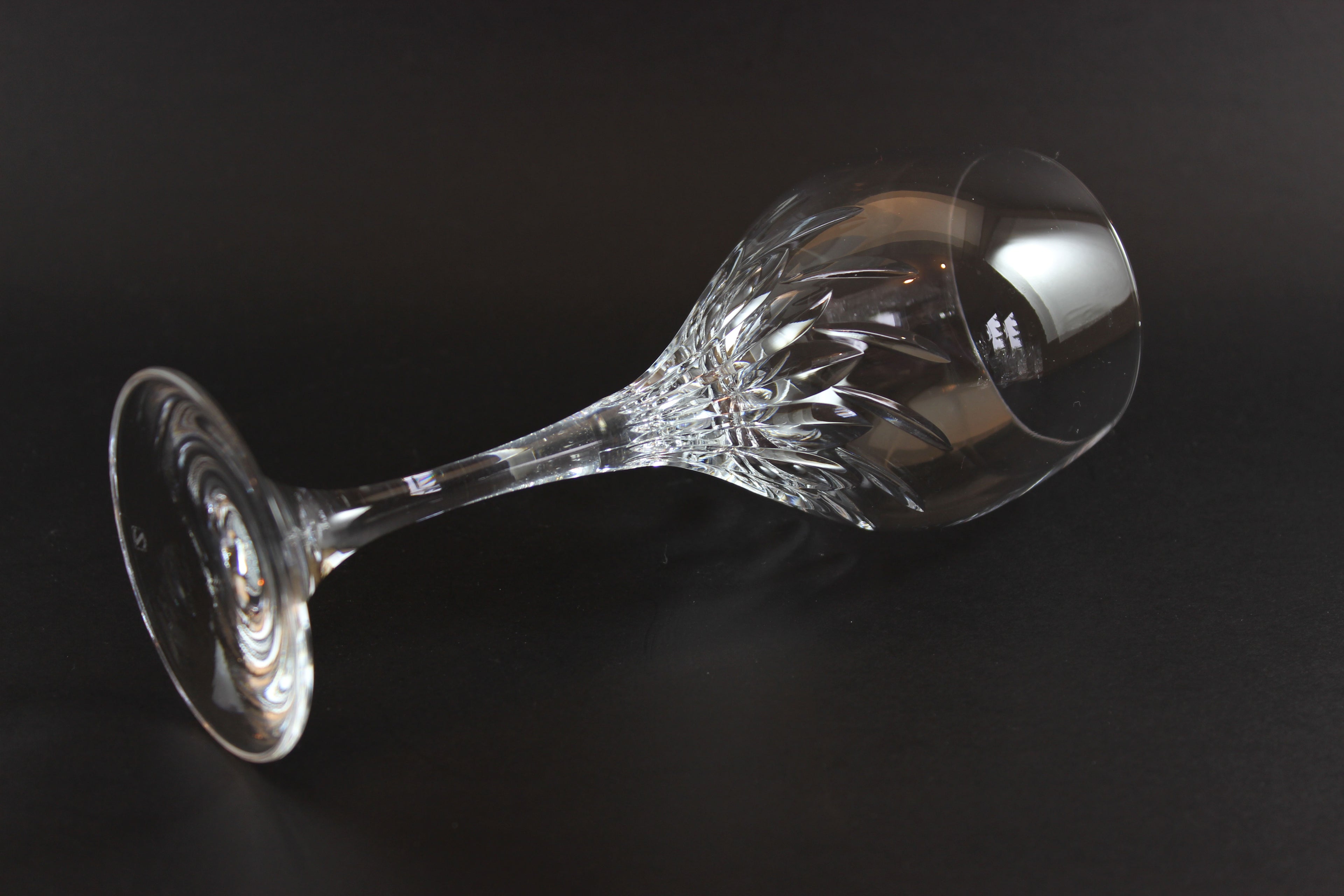Schott-Zwiesel Crystal, Carousel Pattern, Burgundy Glasses
