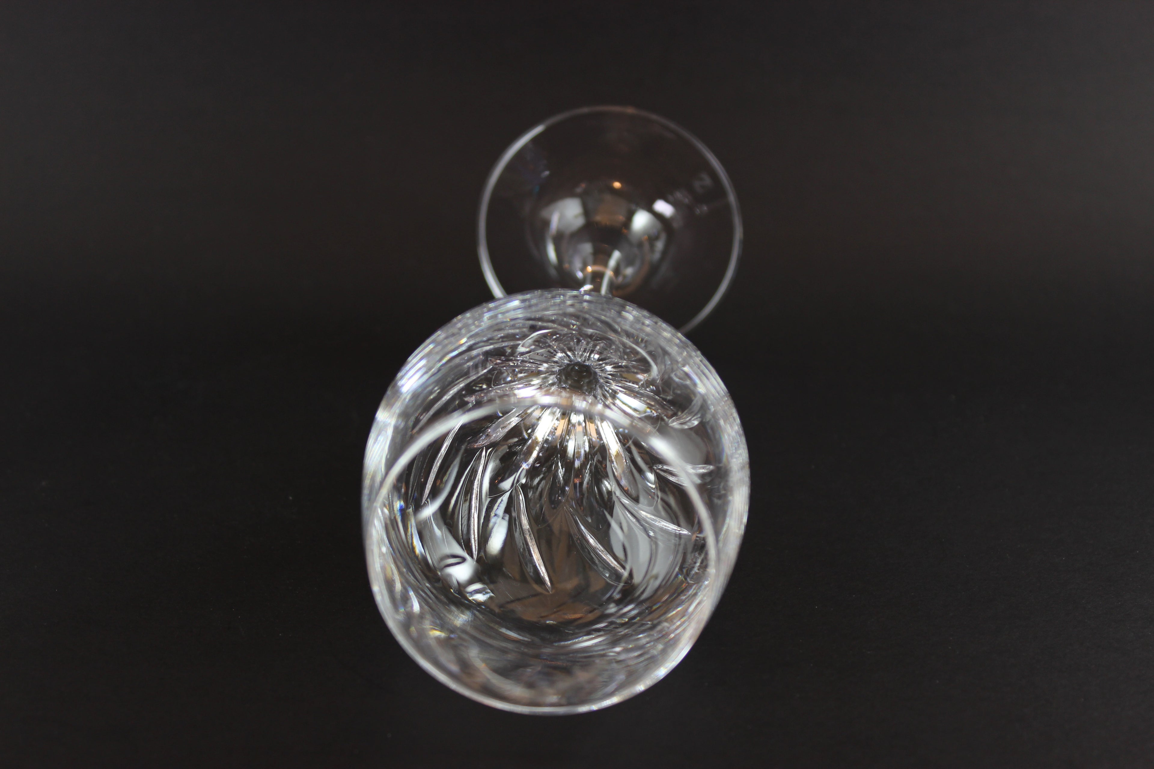 Schott-Zwiesel Crystal, Carousel Pattern, Burgundy Glasses