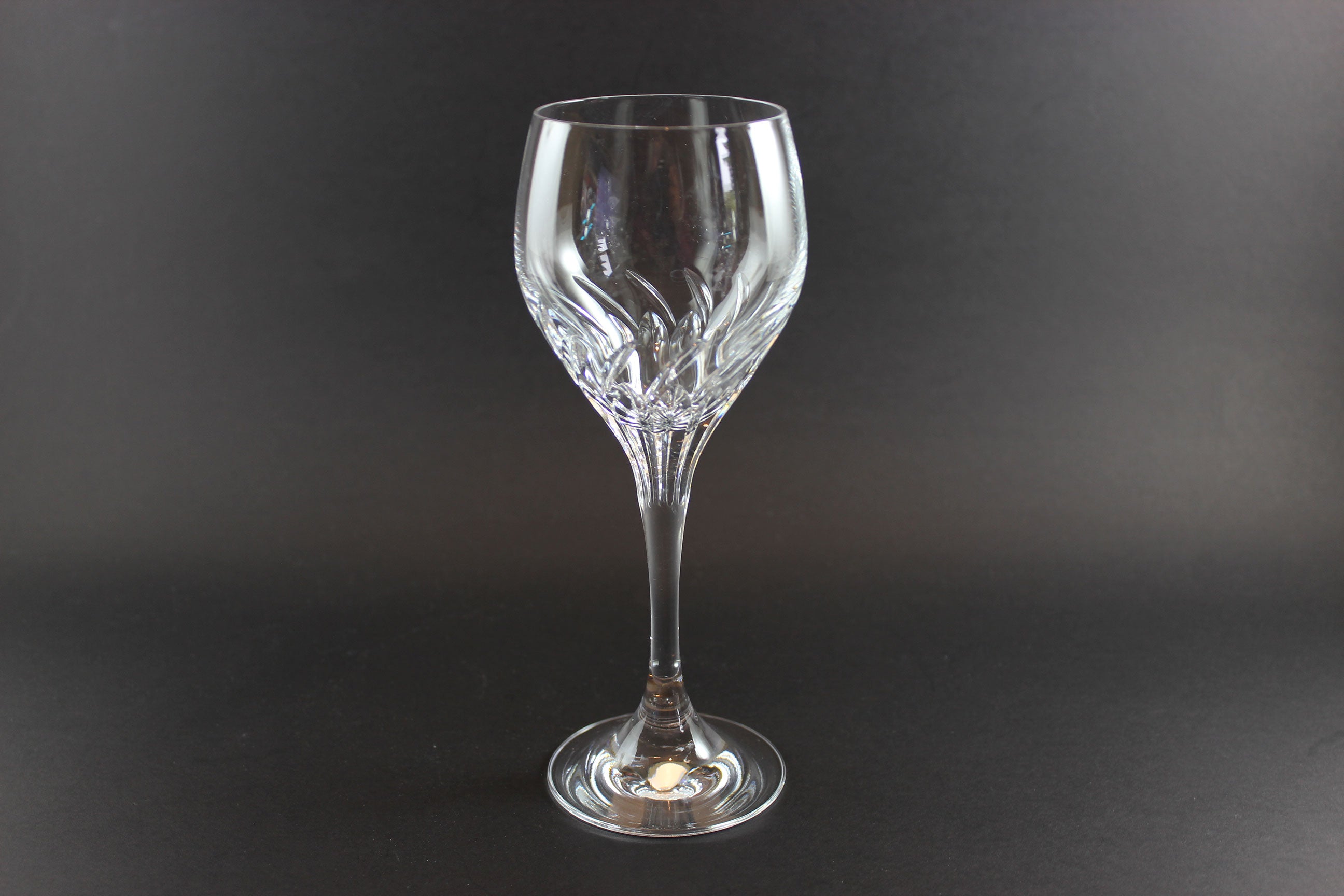 Schott-Zwiesel Crystal, Carousel Pattern, Burgundy Glasses