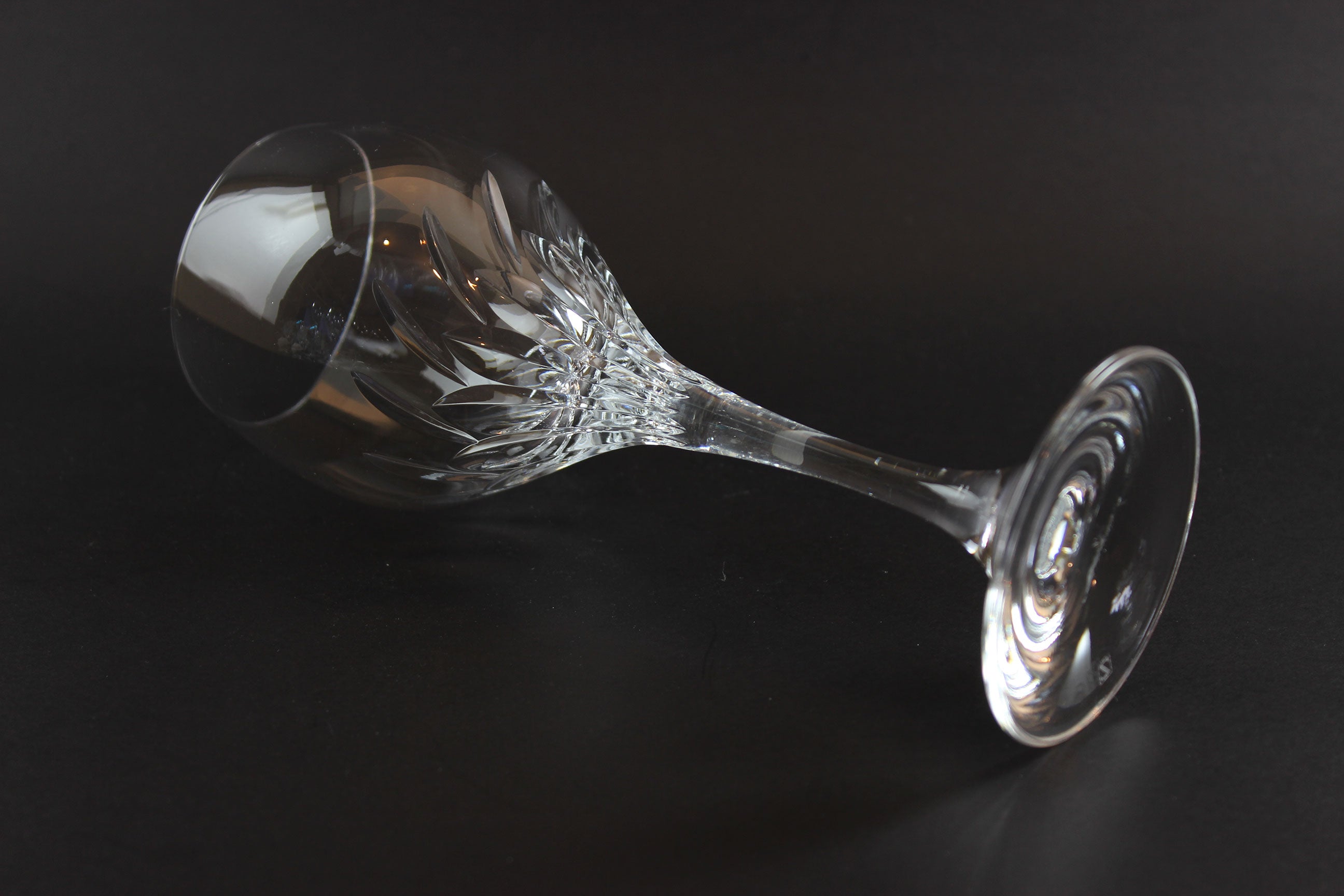 Schott-Zwiesel Crystal, Carousel Pattern, Burgundy Glasses