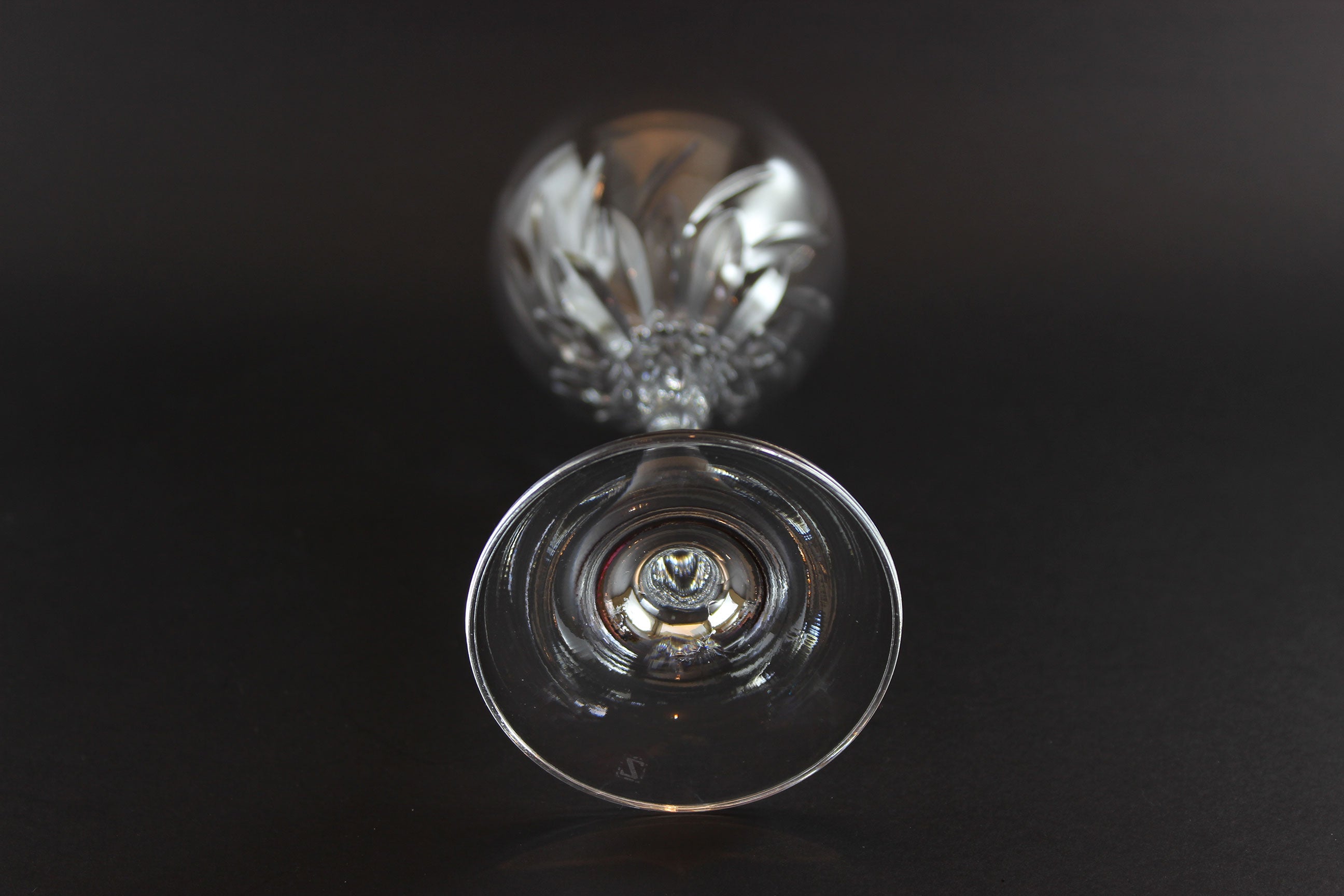 Schott-Zwiesel Crystal, Carousel Pattern, Burgundy Glasses