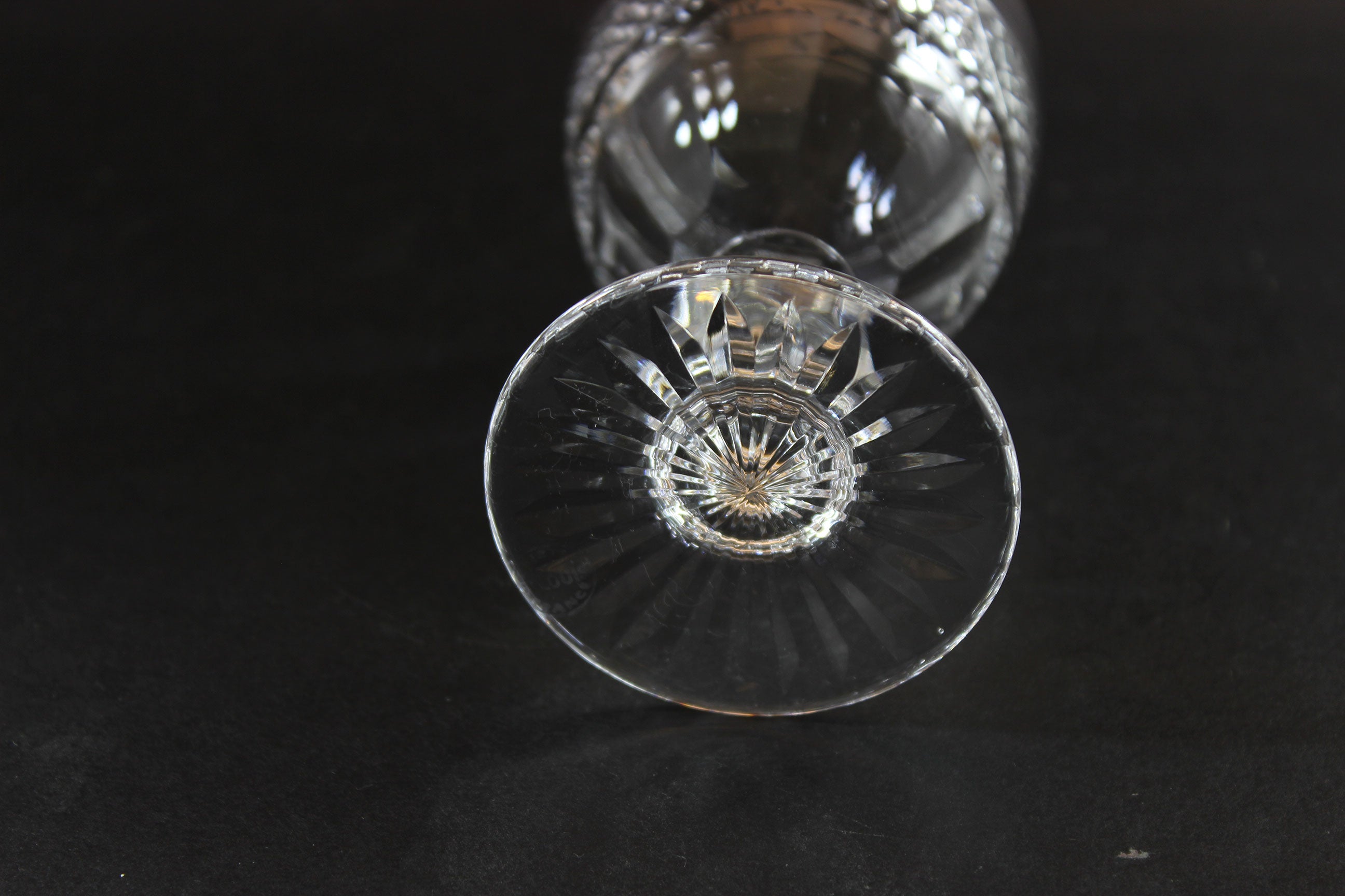 St. Louis Crystal, Trianon Pattern, Claret Wine Glass