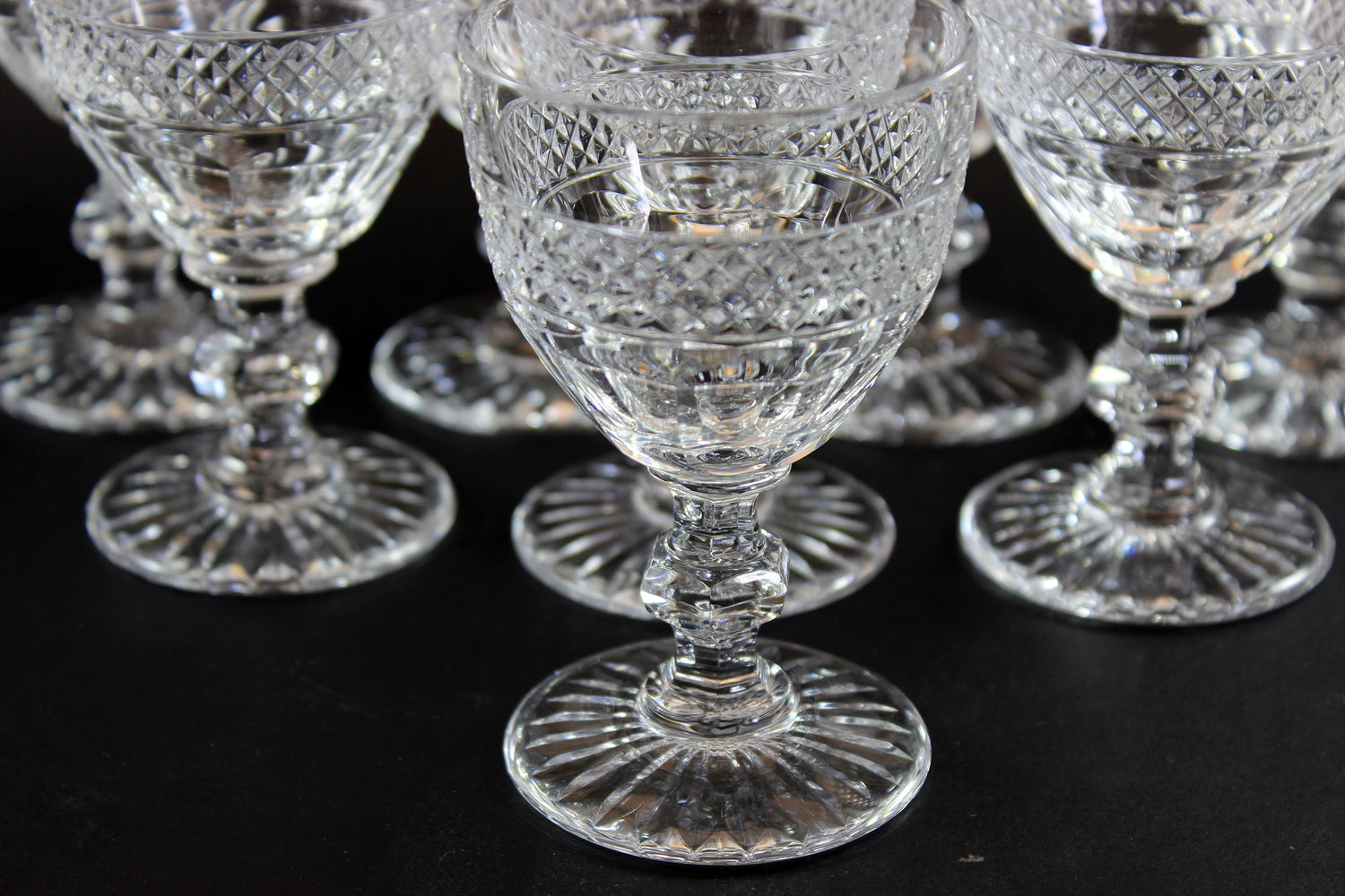 St. Louis Crystal, Trianon Pattern, Claret Wine GlassSt. Louis Crystal, Trianon Pattern, Claret Wine Glass