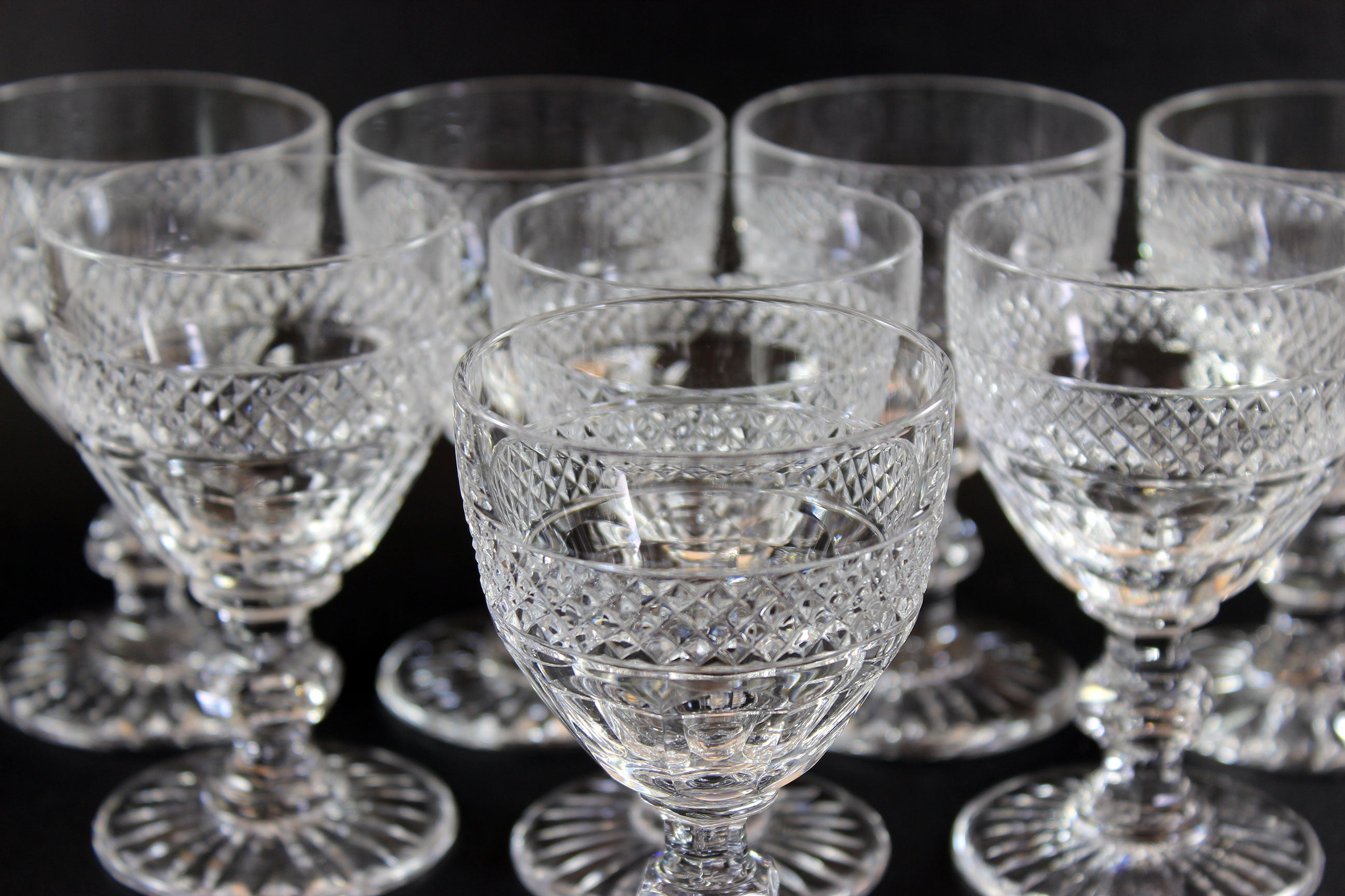 St. Louis Crystal, Trianon Pattern, Claret Wine Glass