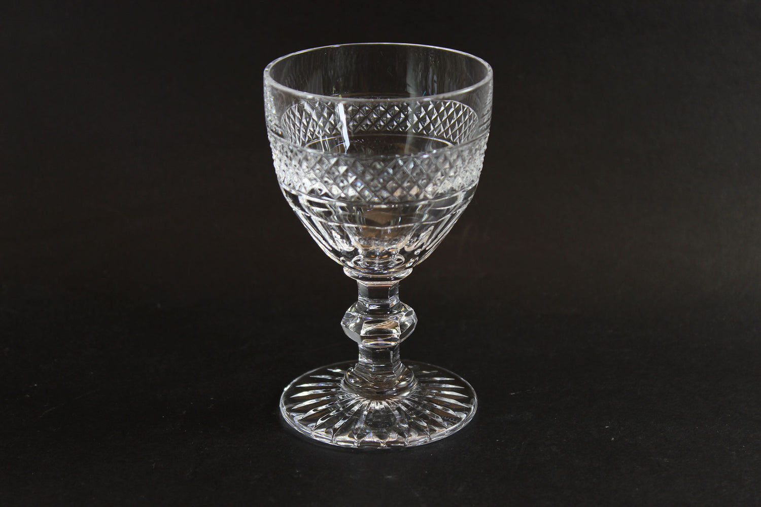 St. Louis Crystal, Trianon Pattern, Claret Wine Glass