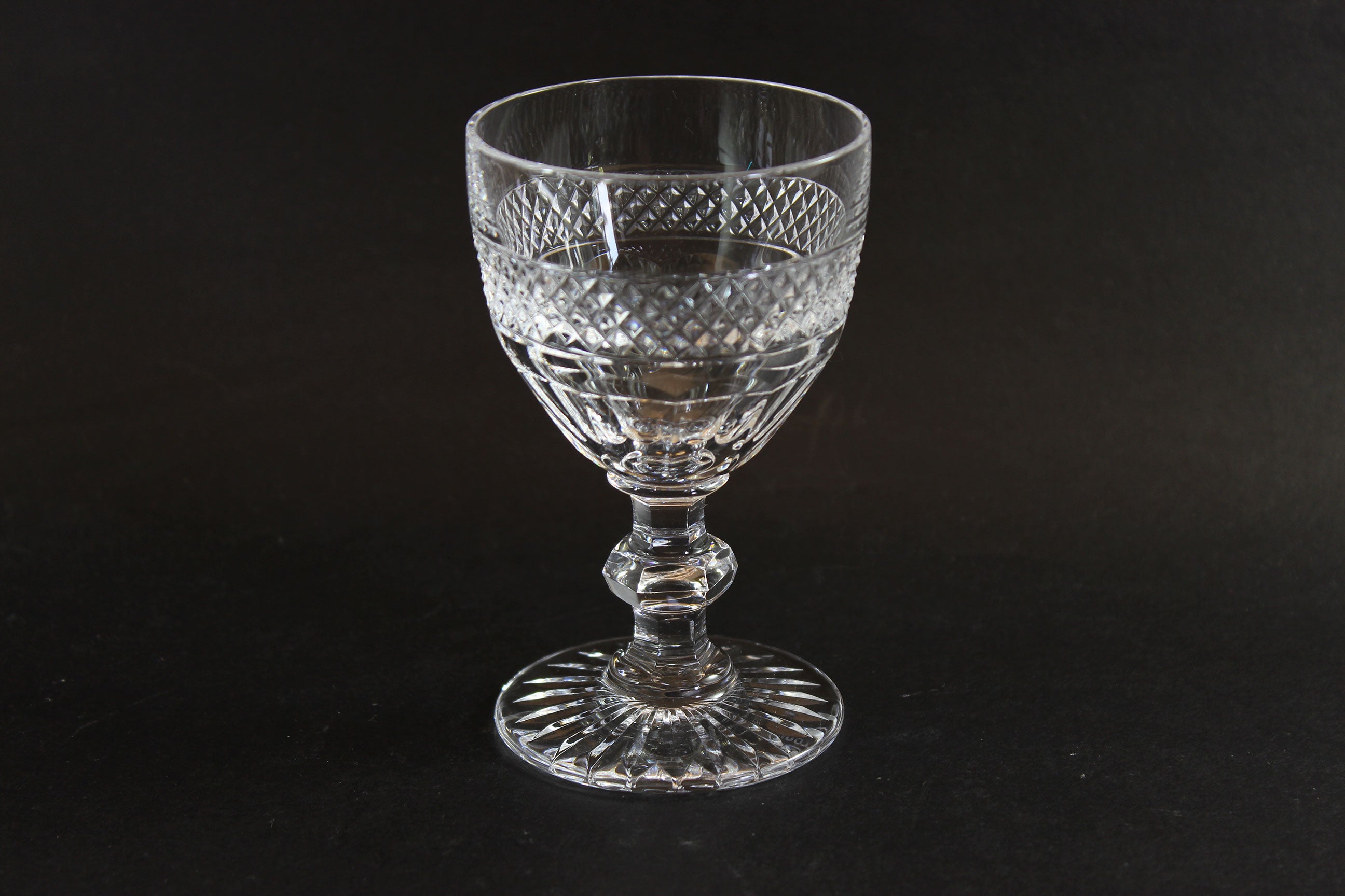 St. Louis Crystal, Trianon Pattern, Claret Wine Glass
