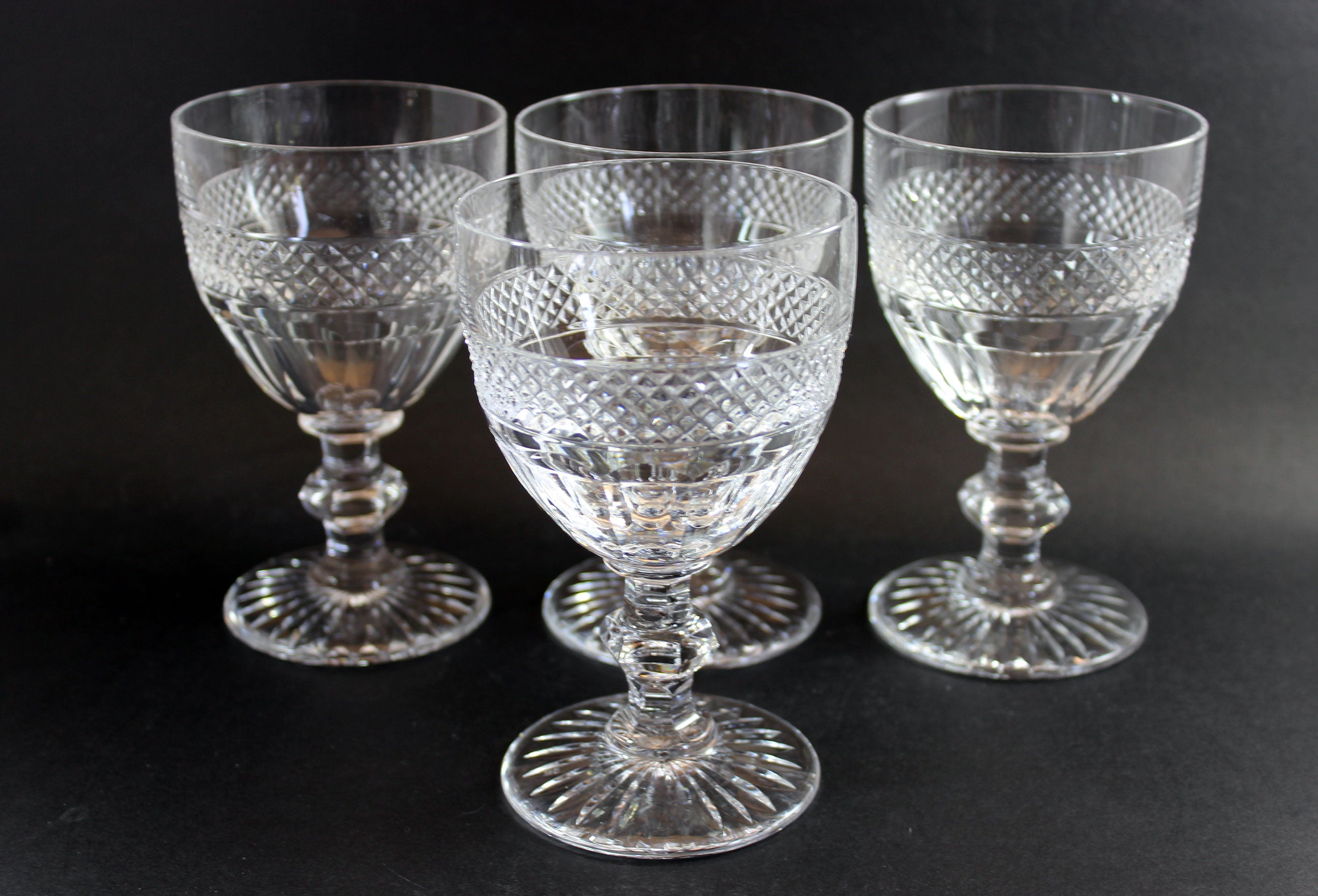 St. Louis Crystal, Trianon Pattern, Continental Goblet
