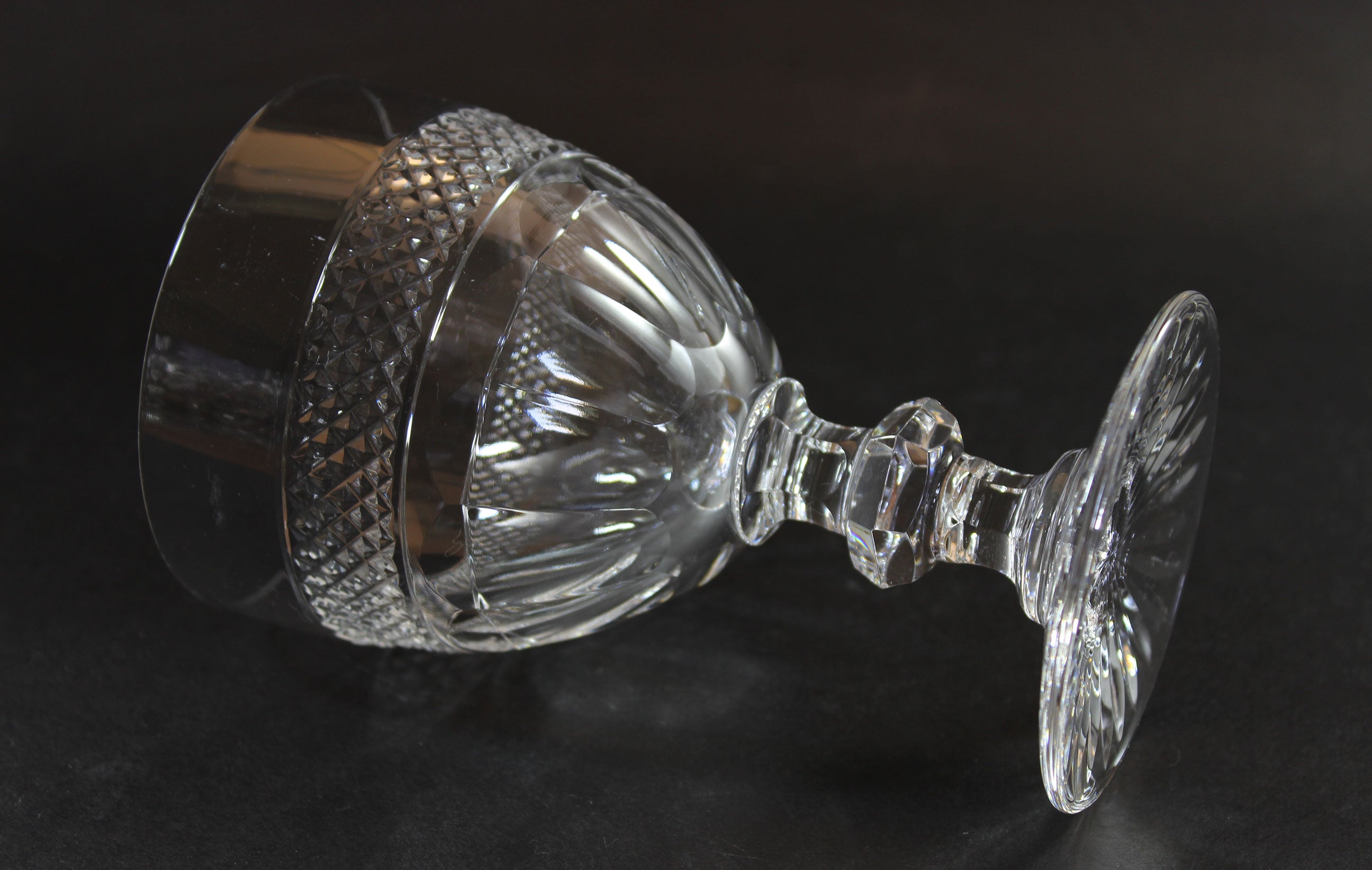 St. Louis Crystal, Trianon Pattern, Continental Goblet