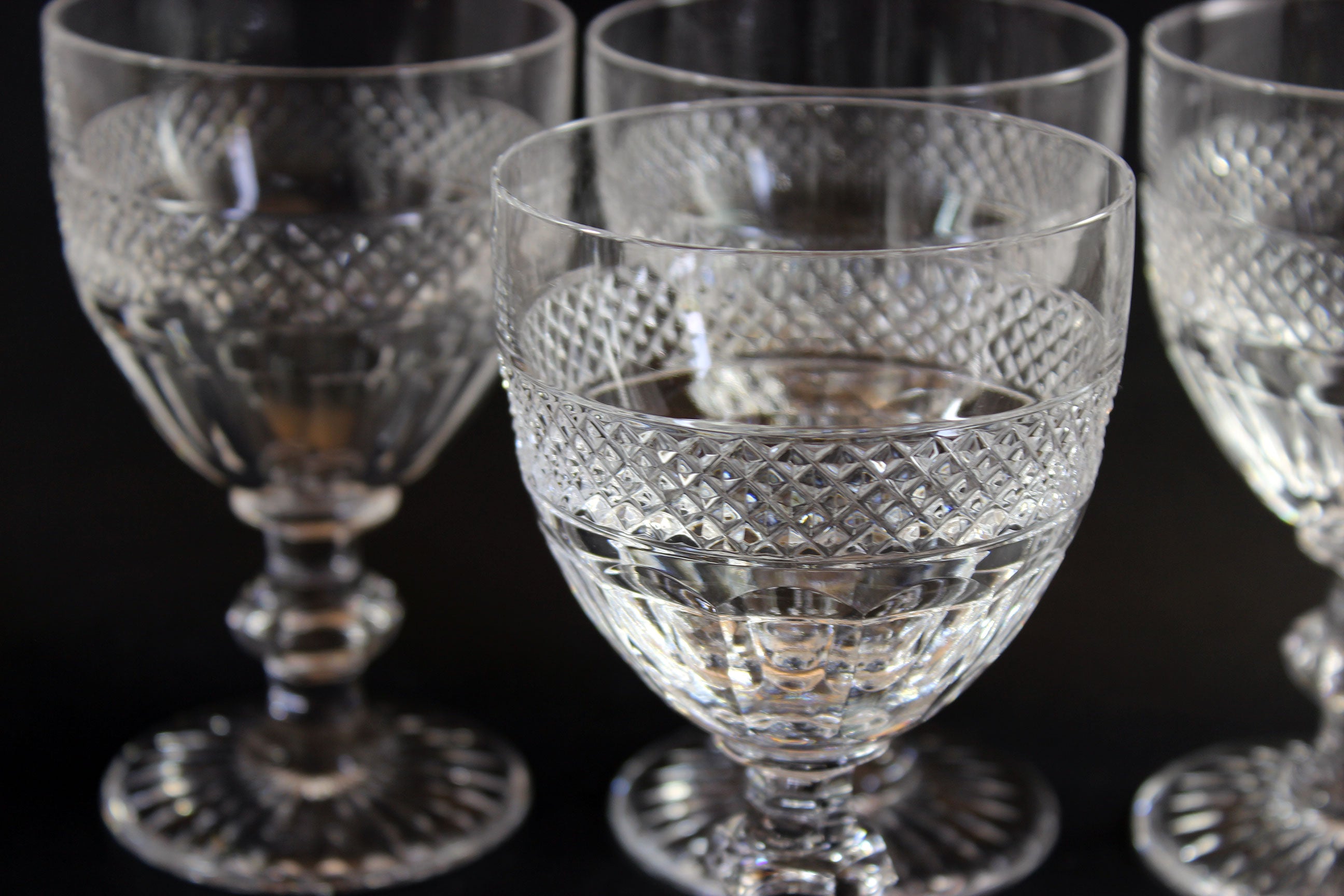 St. Louis Crystal, Trianon Pattern, Continental Goblet