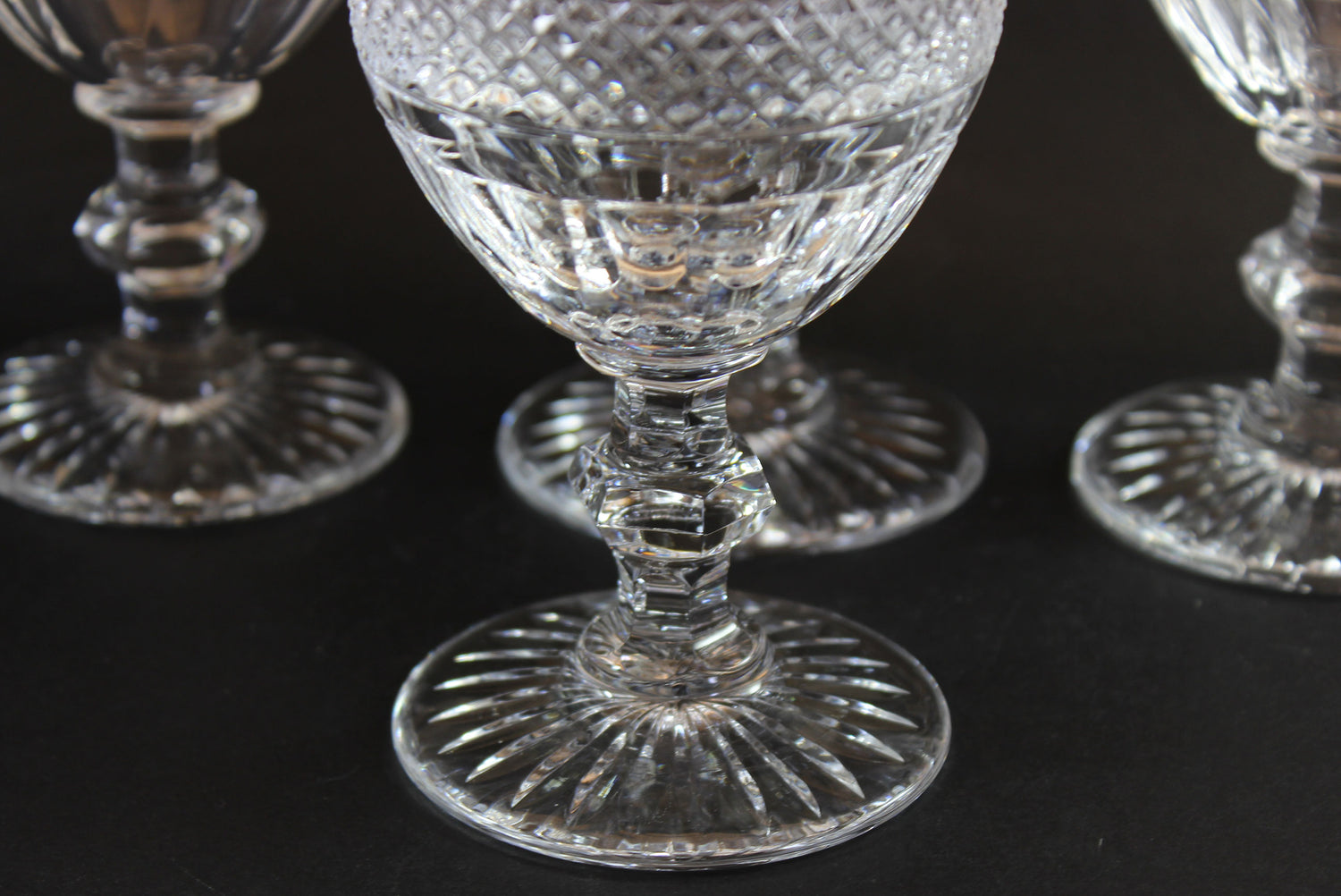 St. Louis Crystal, Trianon Pattern, Continental Goblet