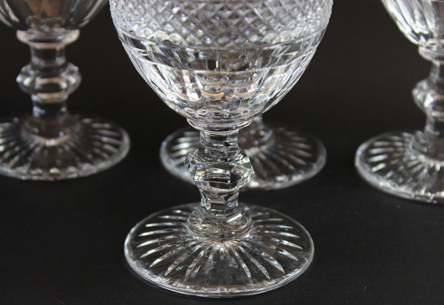 St. Louis Crystal, Trianon Pattern, Continental Goblet