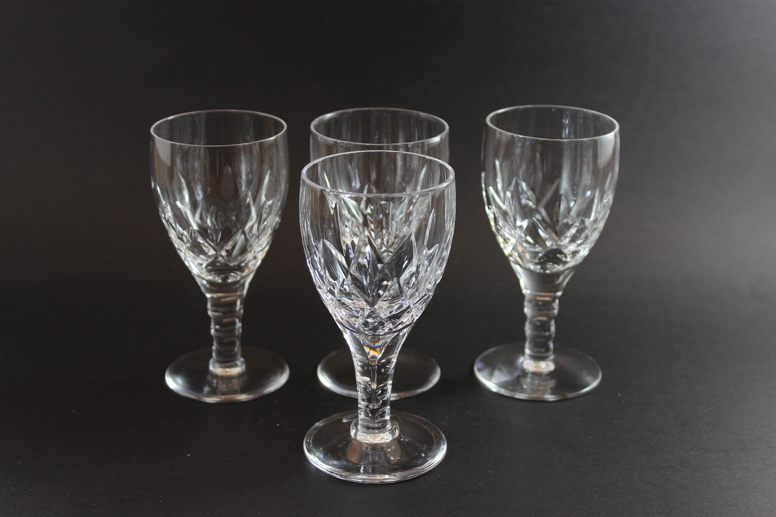 Stuart Crystal, Carlingford Pattern, Sherry Glasses