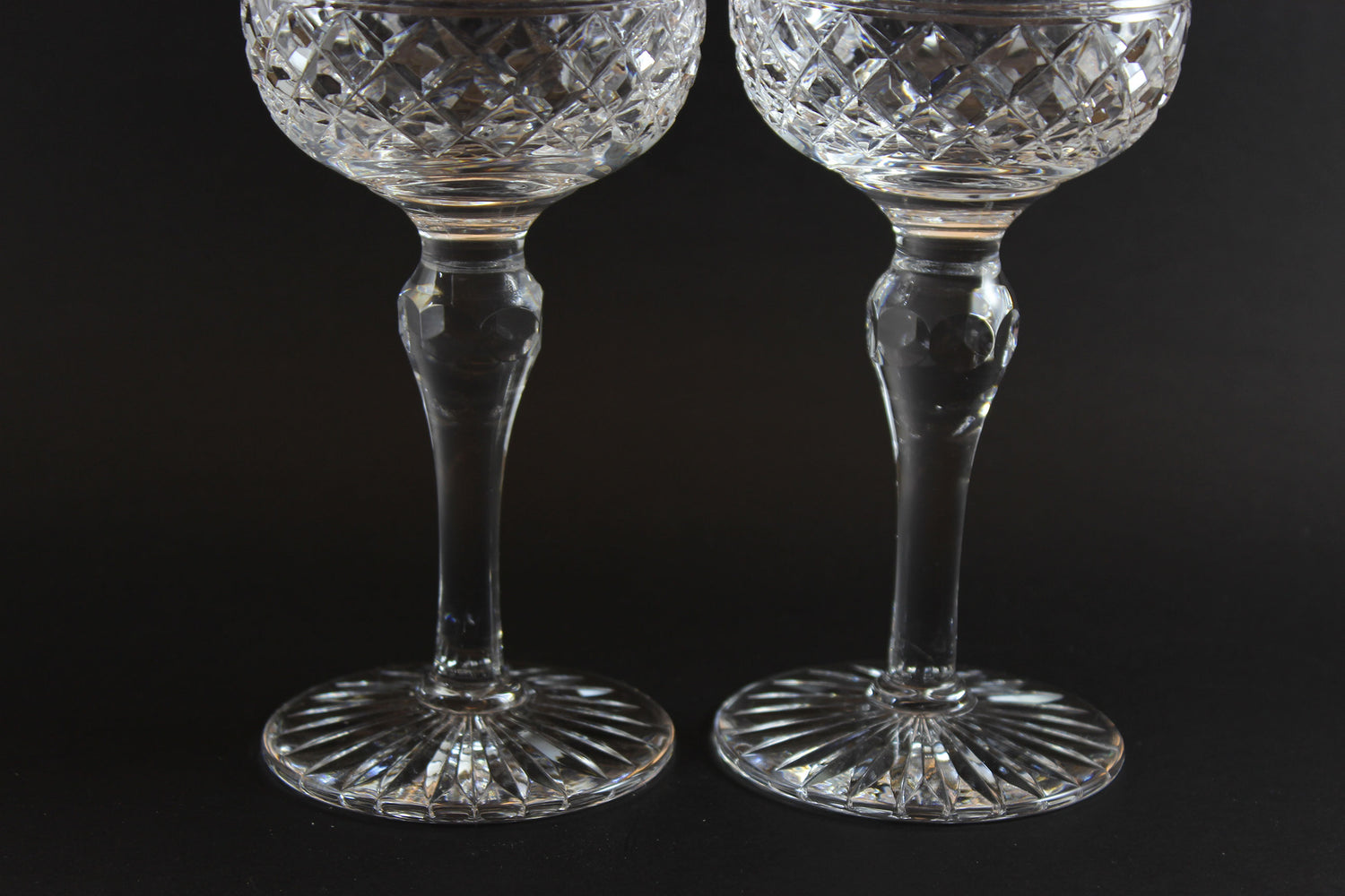 Stuart Crystal, Montrose Pattern, Wine Hock Glasses