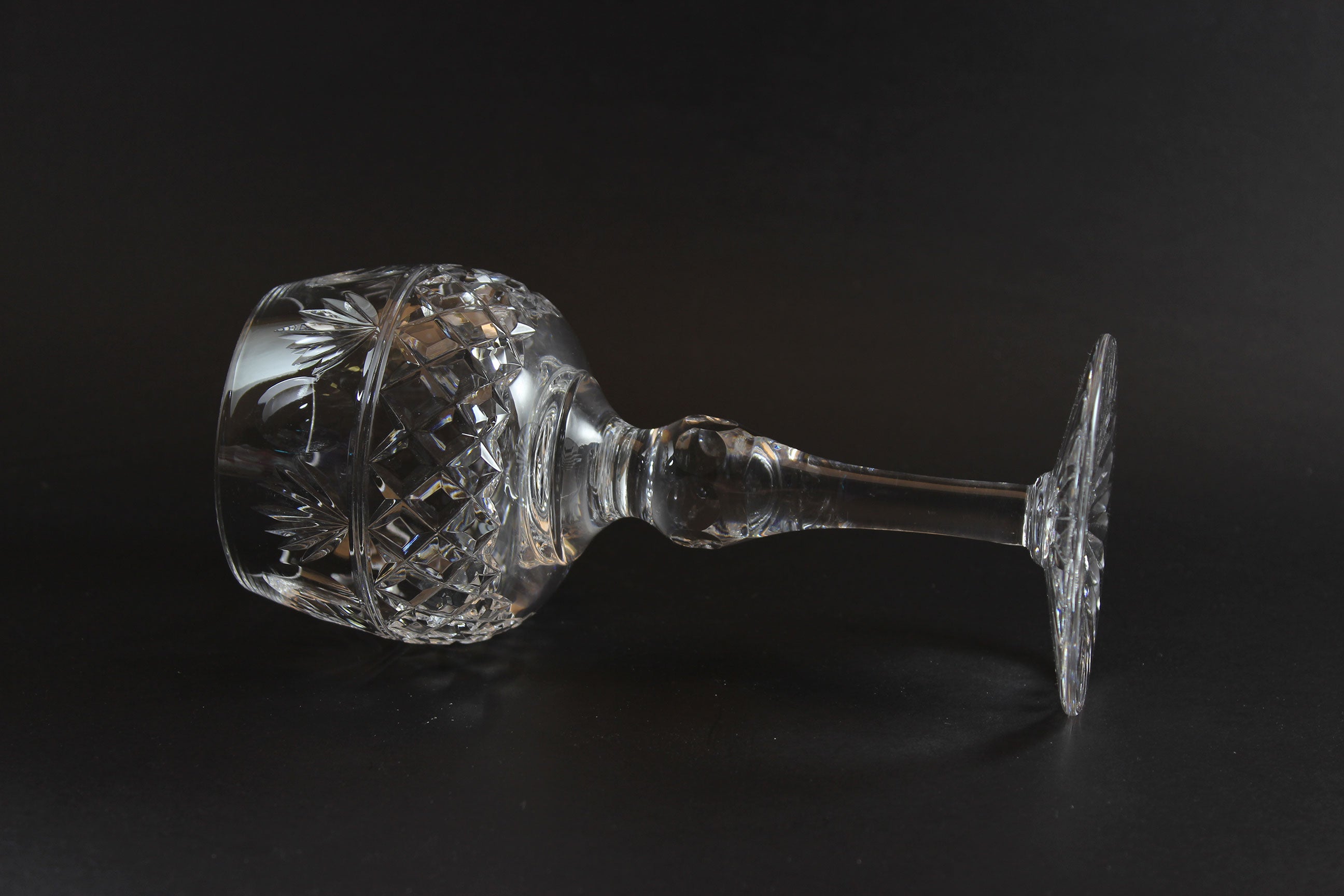 Stuart Crystal, Montrose Pattern, Wine Hock Glasses