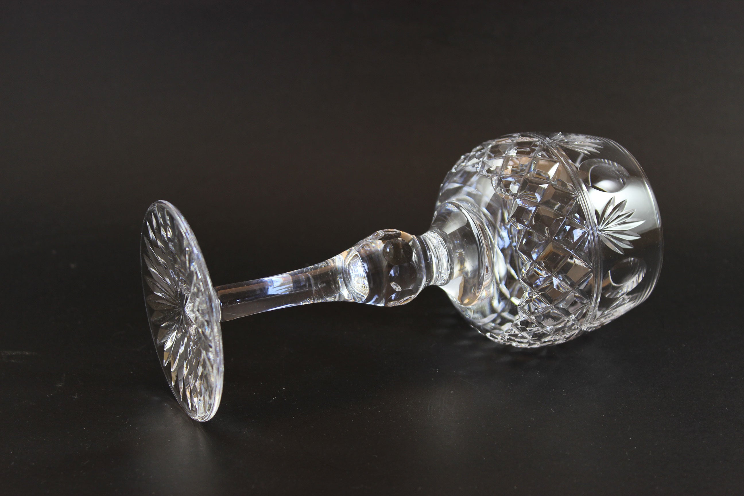 Stuart Crystal, Montrose Pattern, Wine Hock Glasses