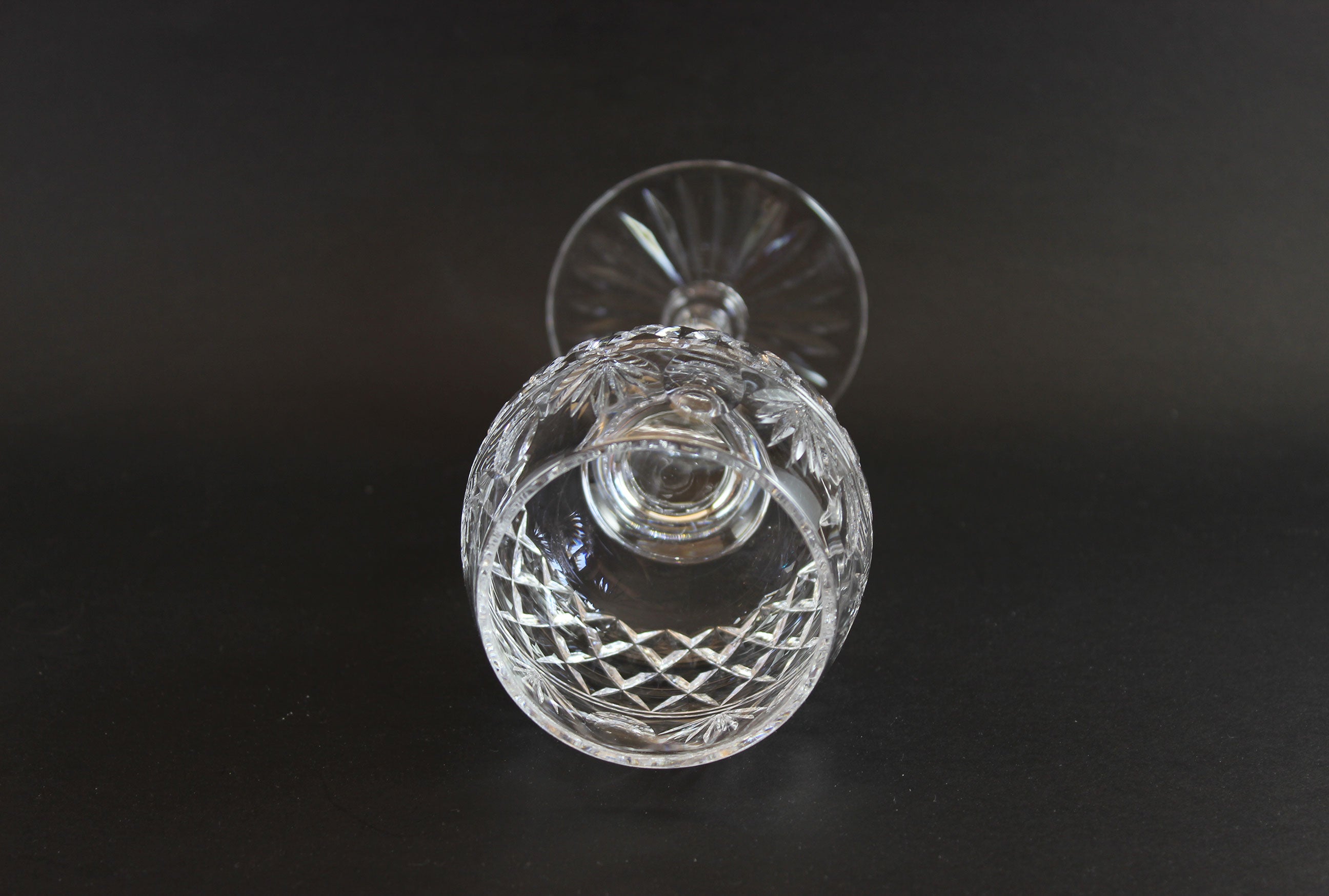 Stuart Crystal, Montrose Pattern, Wine Hock Glasses