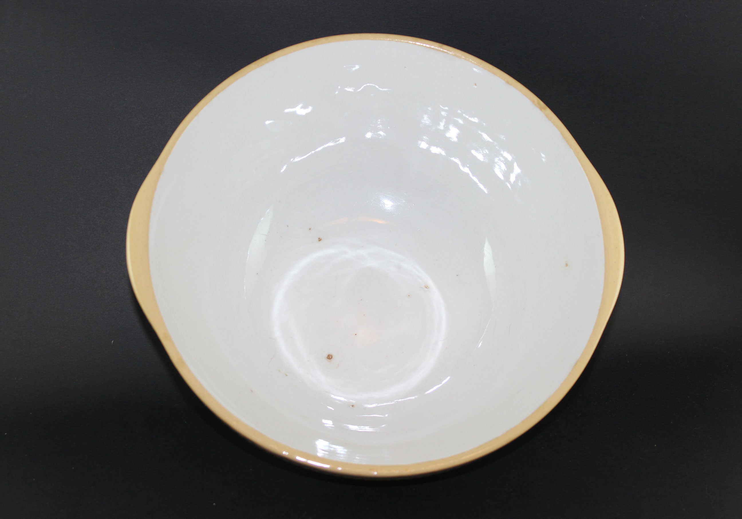 T. G. Green, Vintage Yellow Ware Gripstand Mixing Bowl, 10 Inch