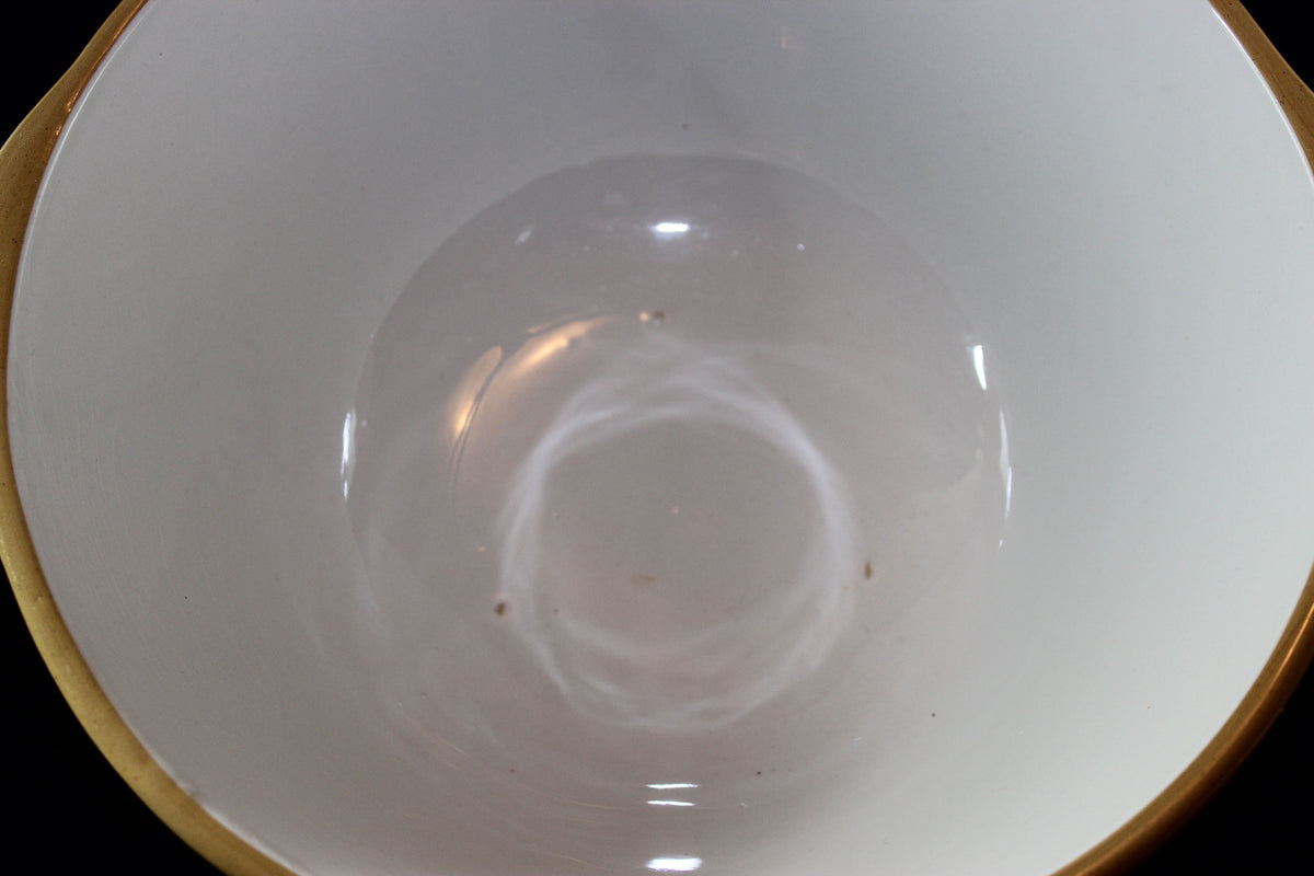 T. G. Green, Vintage Yellow Ware Gripstand Mixing Bowl, 11 Inch