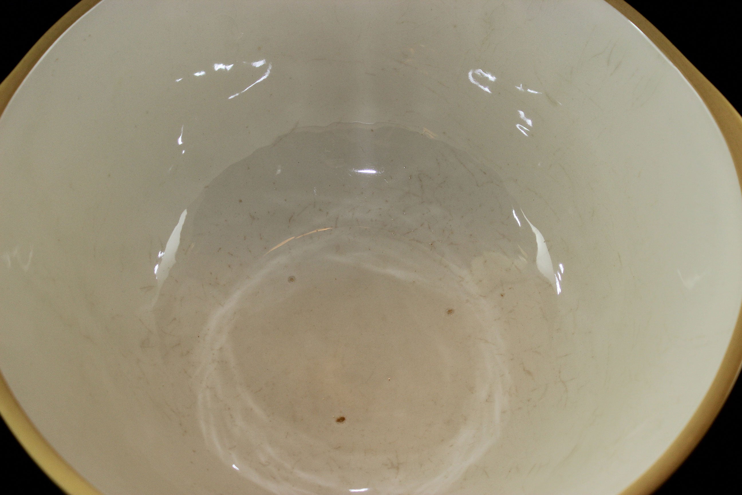 T. G. Green, Vintage Yellow Ware Gripstand Mixing Bowl, 13 Inches