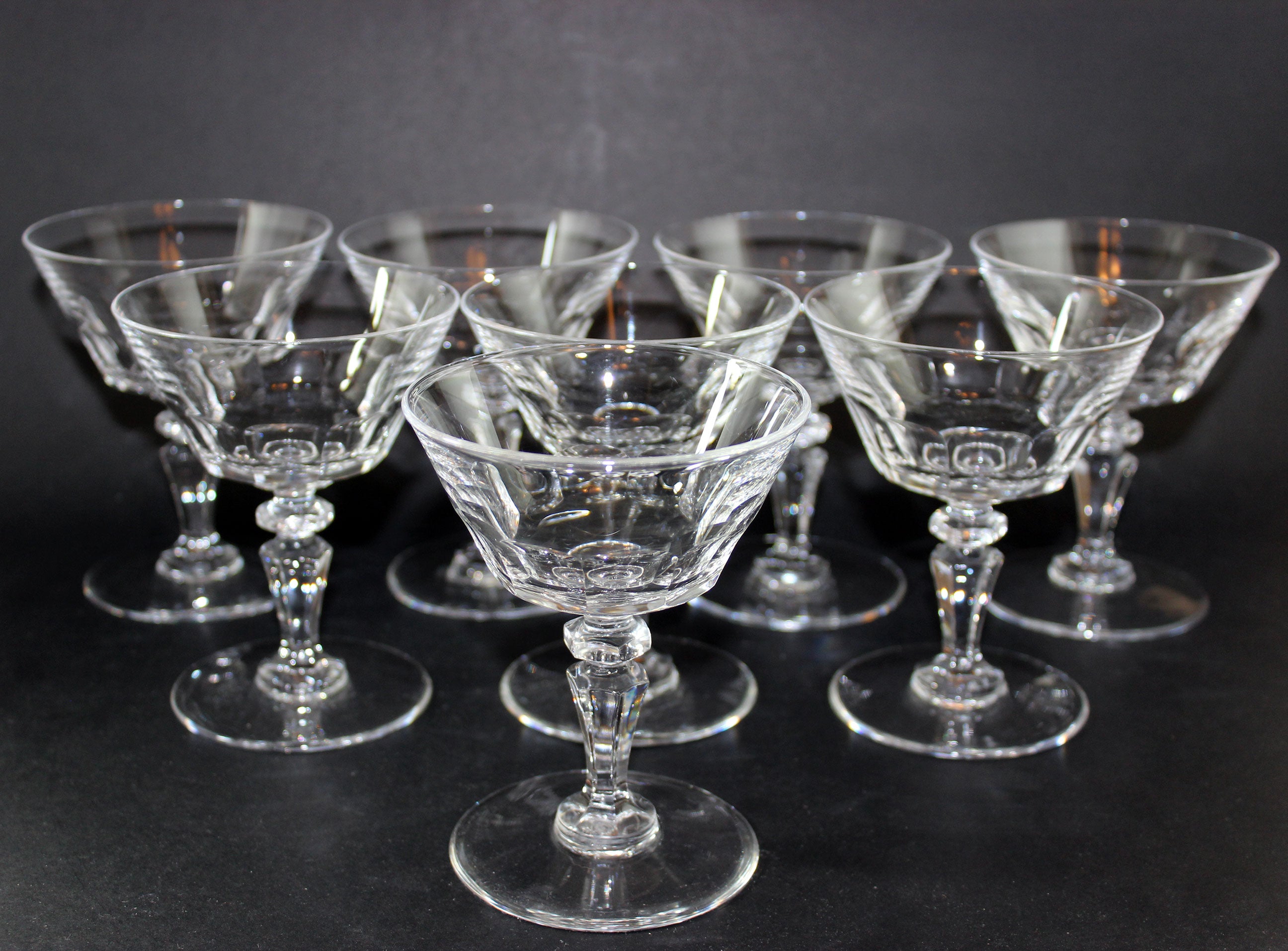 Val Saint Lambert, Tall Dessert or Champagne Coups