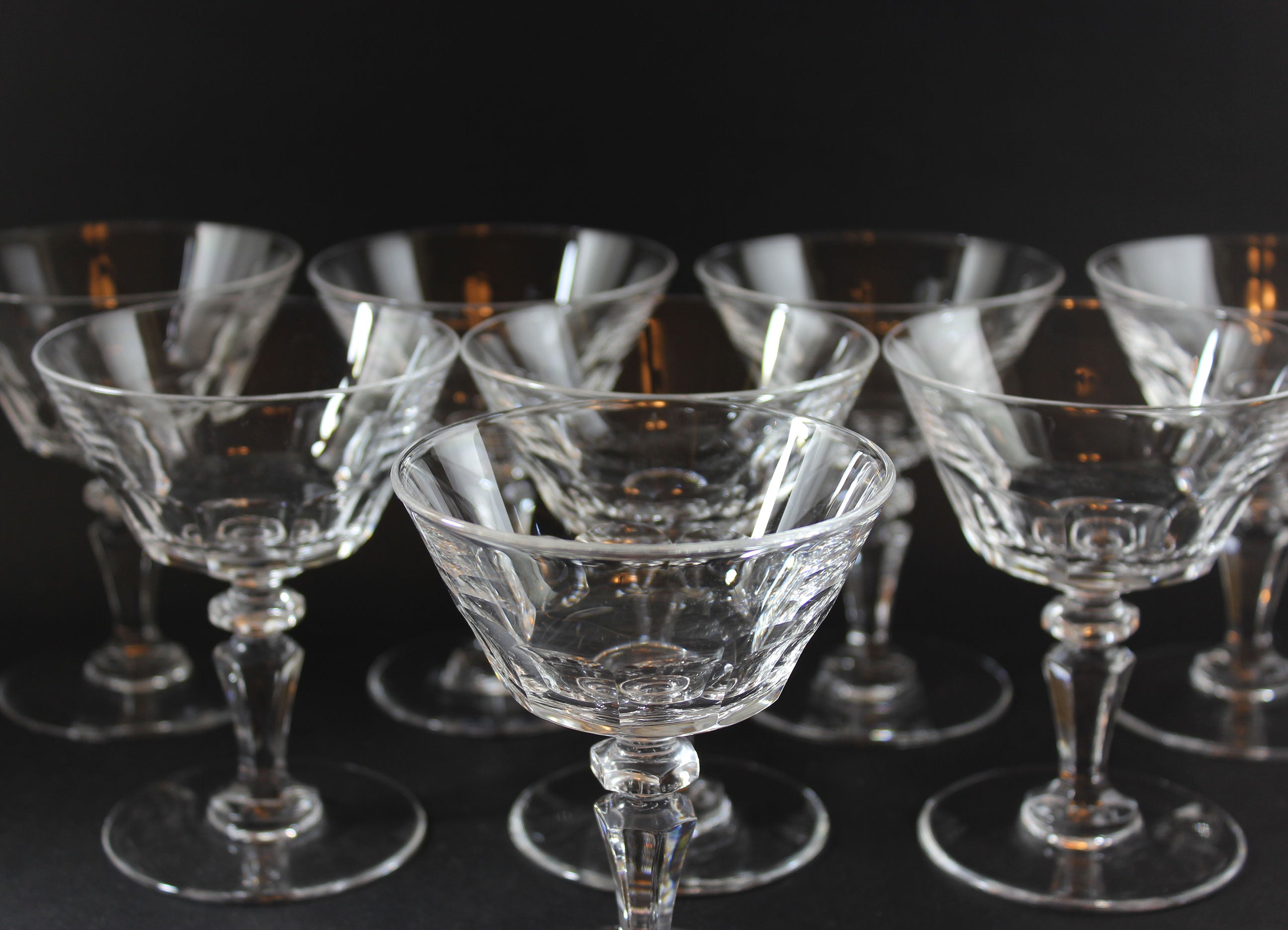 Val Saint Lambert, Tall Dessert or Champagne Coups