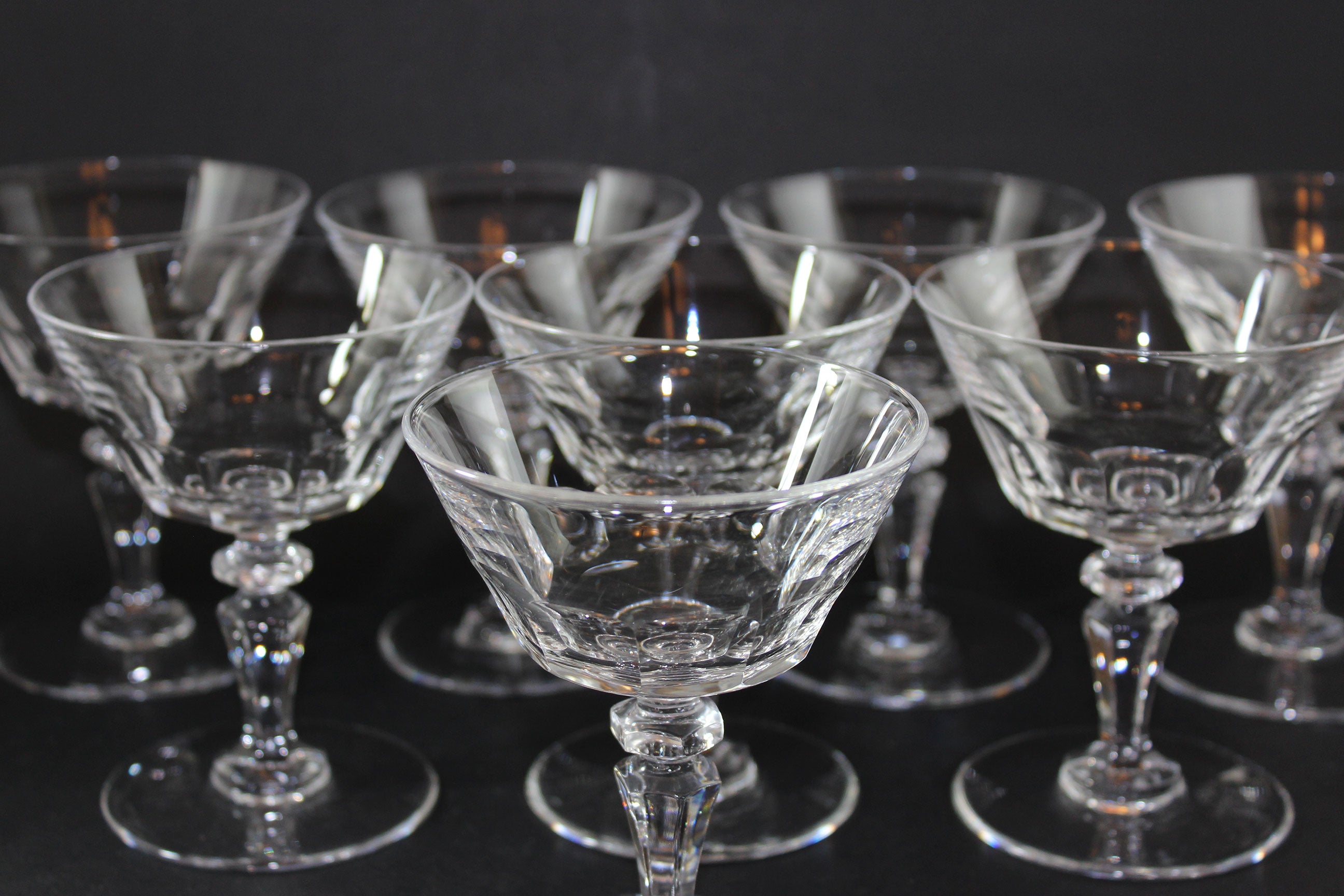 Val Saint Lambert, Tall Dessert or Champagne Coups