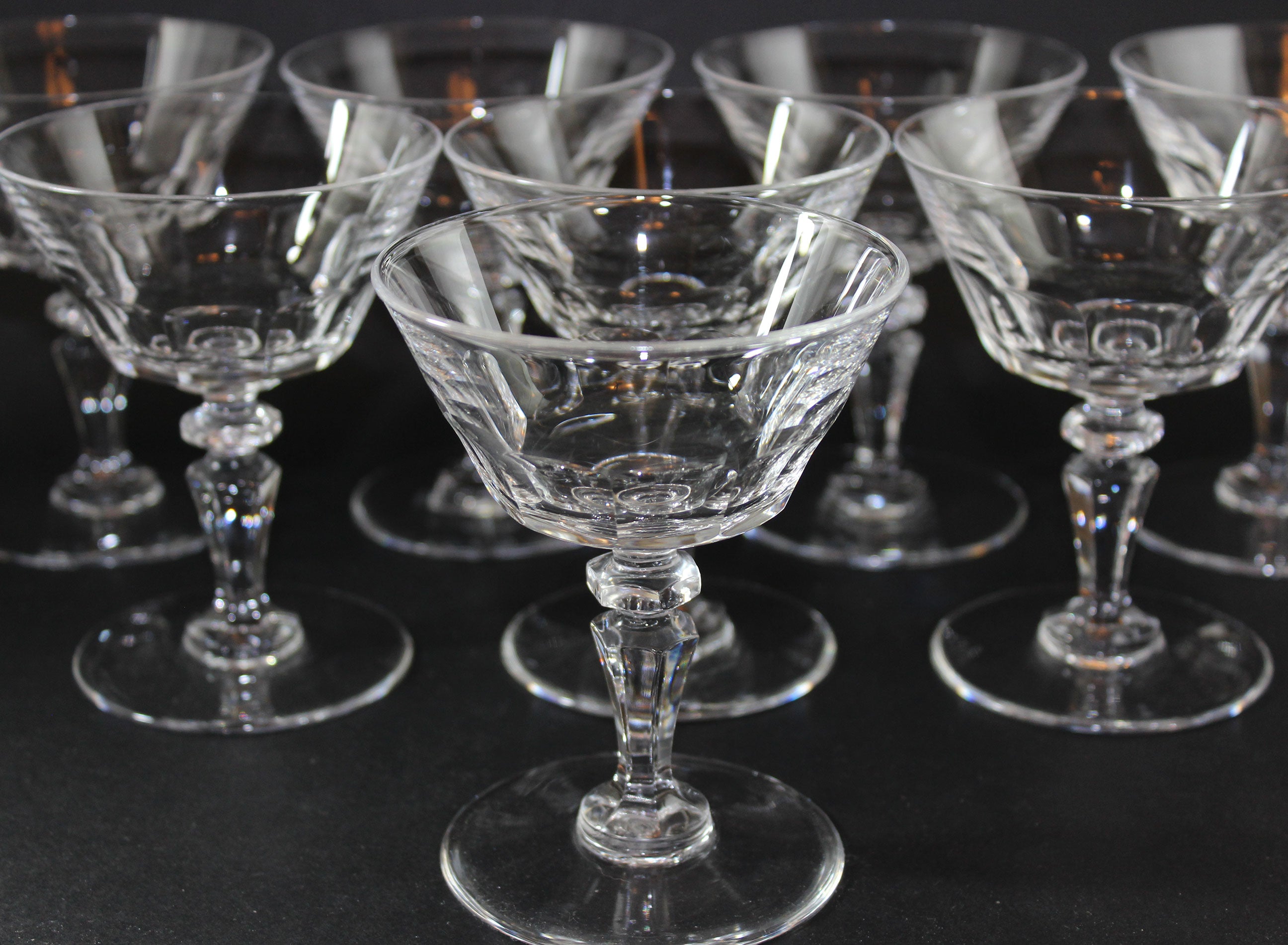 Val Saint Lambert, Tall Dessert or Champagne Coups