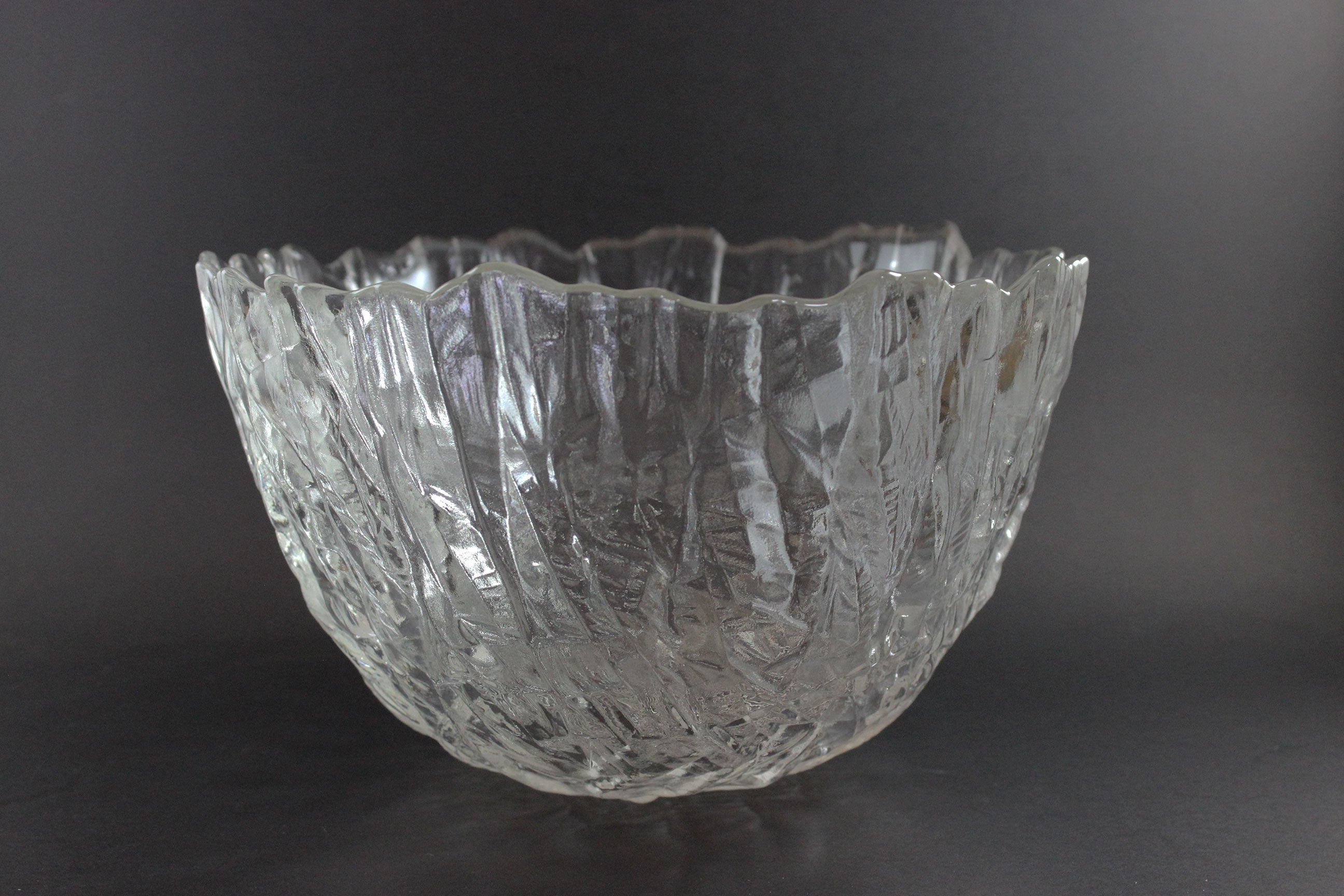 Walther Glas, Large Ice Effect Crystal Bowl