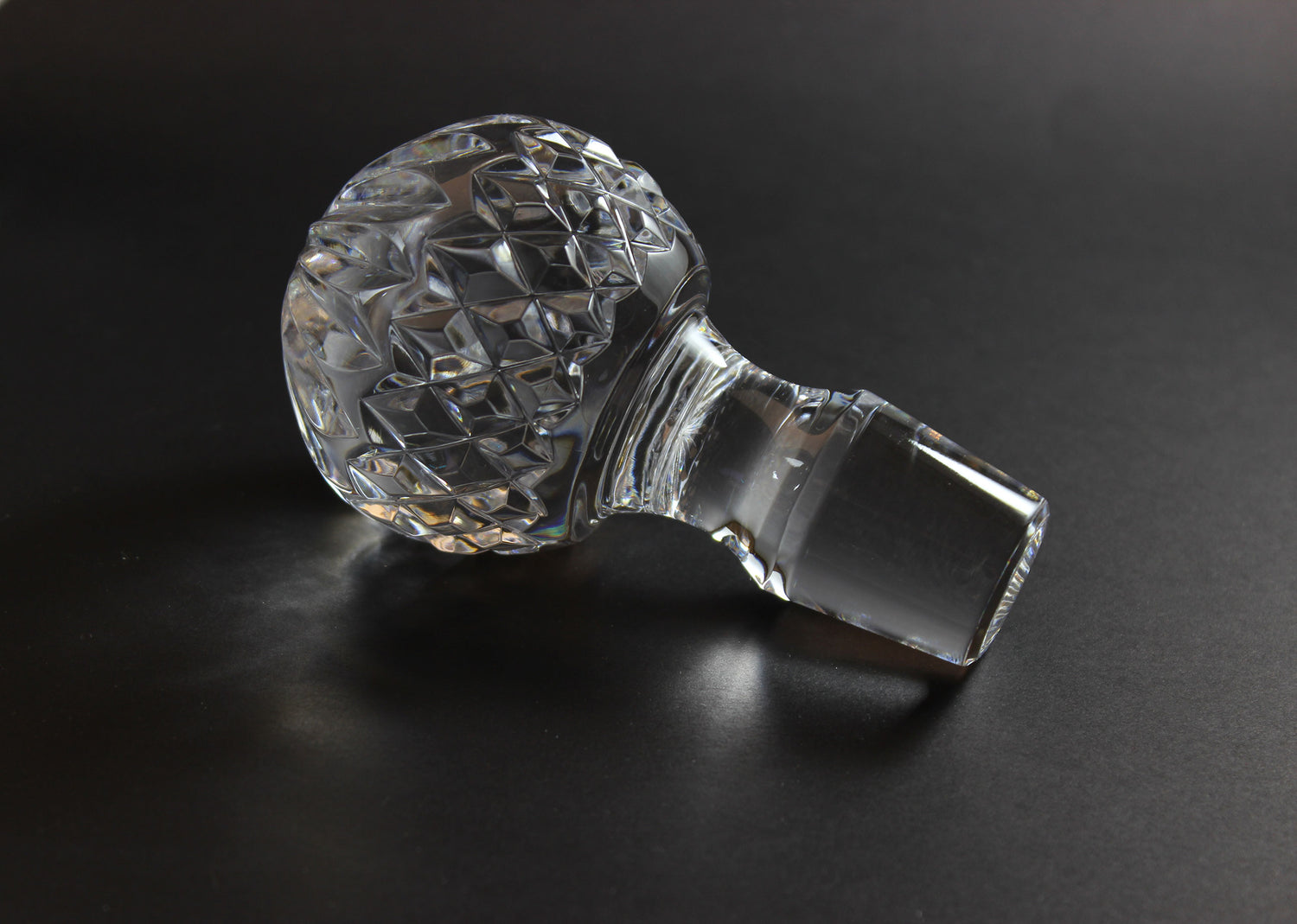 Waterford Crystal, Ships Decanter with Multi Cut Stopper, Lismore Pattern