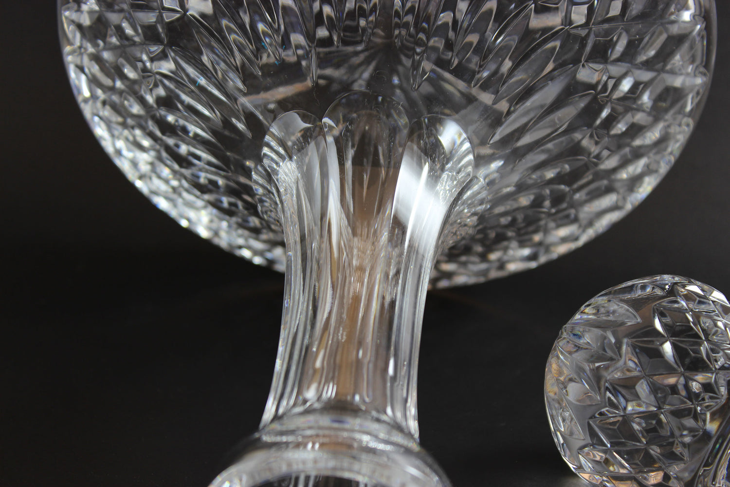Waterford Crystal, Ships Decanter with Multi Cut Stopper, Lismore Pattern
